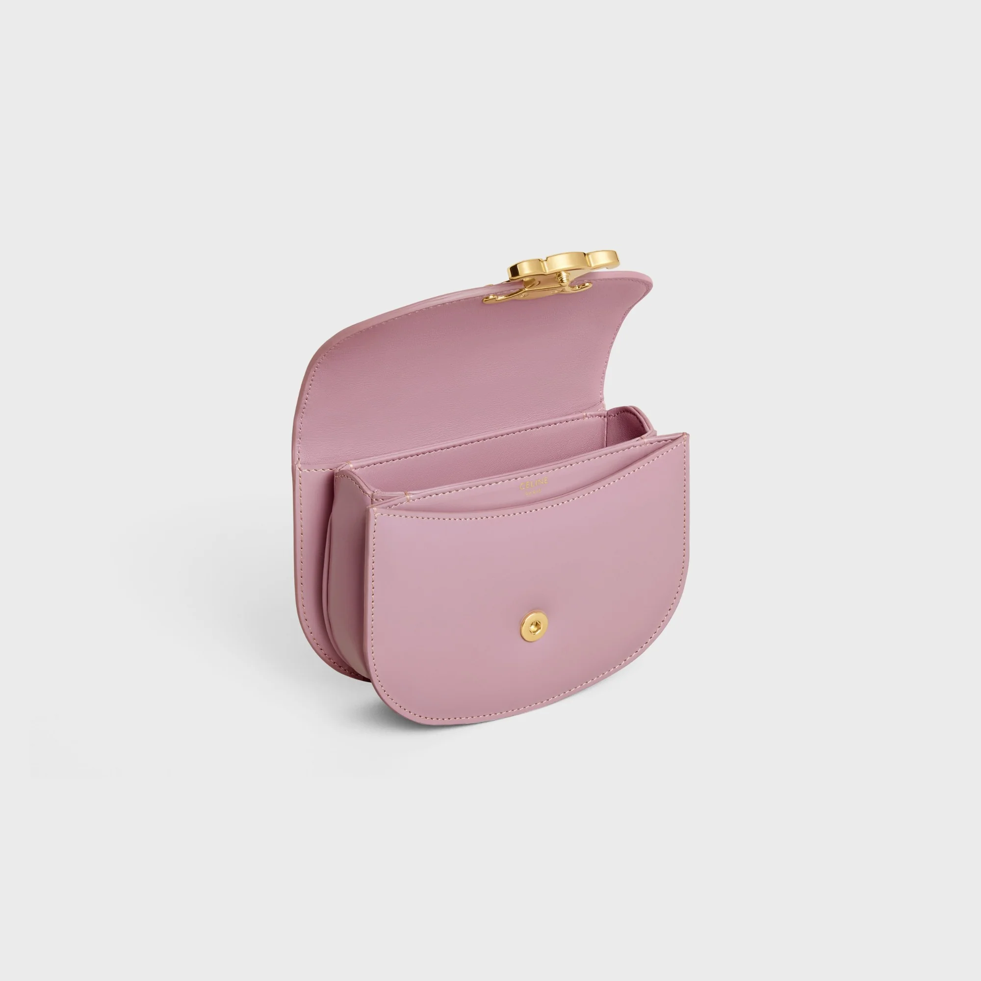 Clea Slg Mini Besace Shiny Calfskin - Petal - Image 4