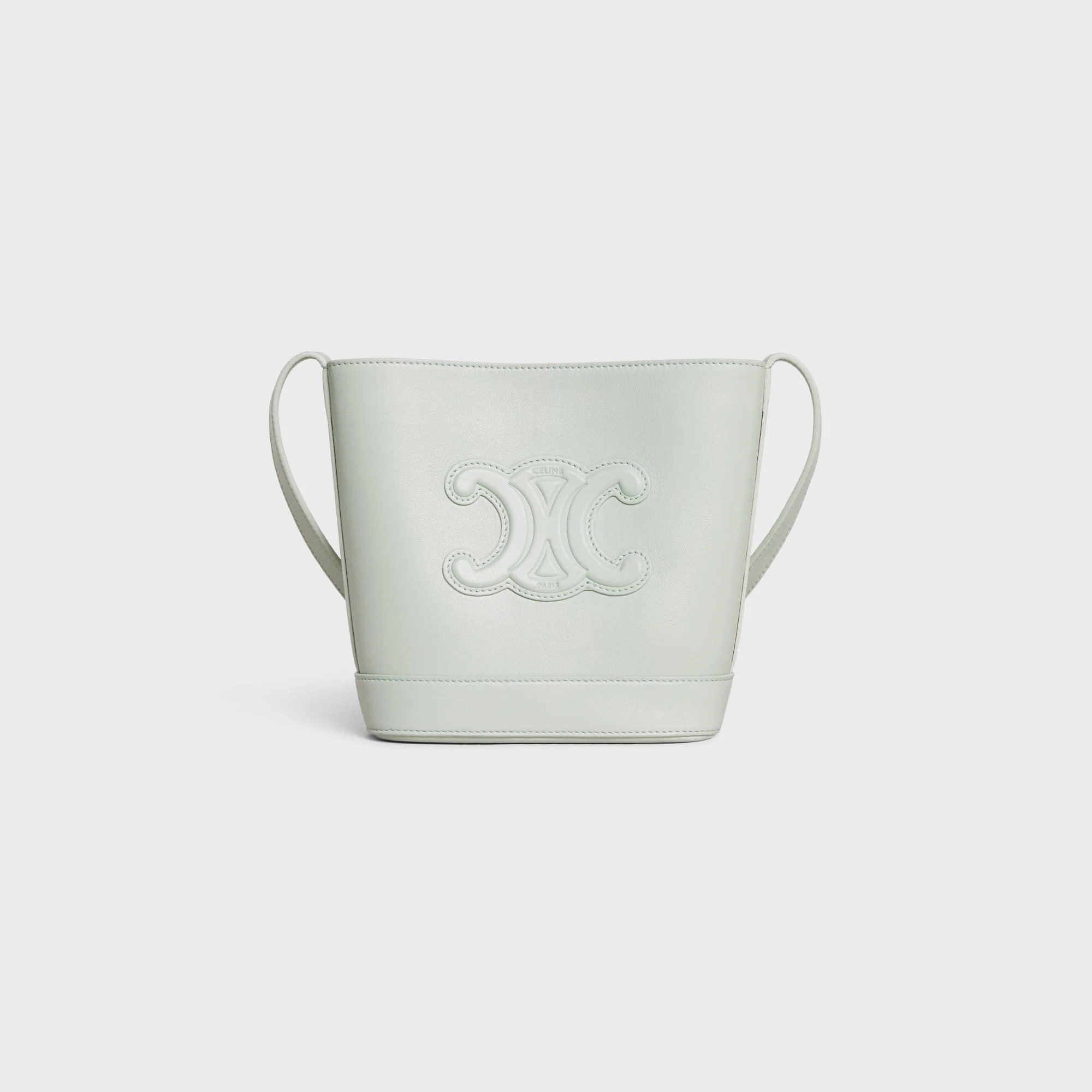 Cuir Triomphe Slg Mini Bucket Trio.Slg Smooth Calfskin - Jade
