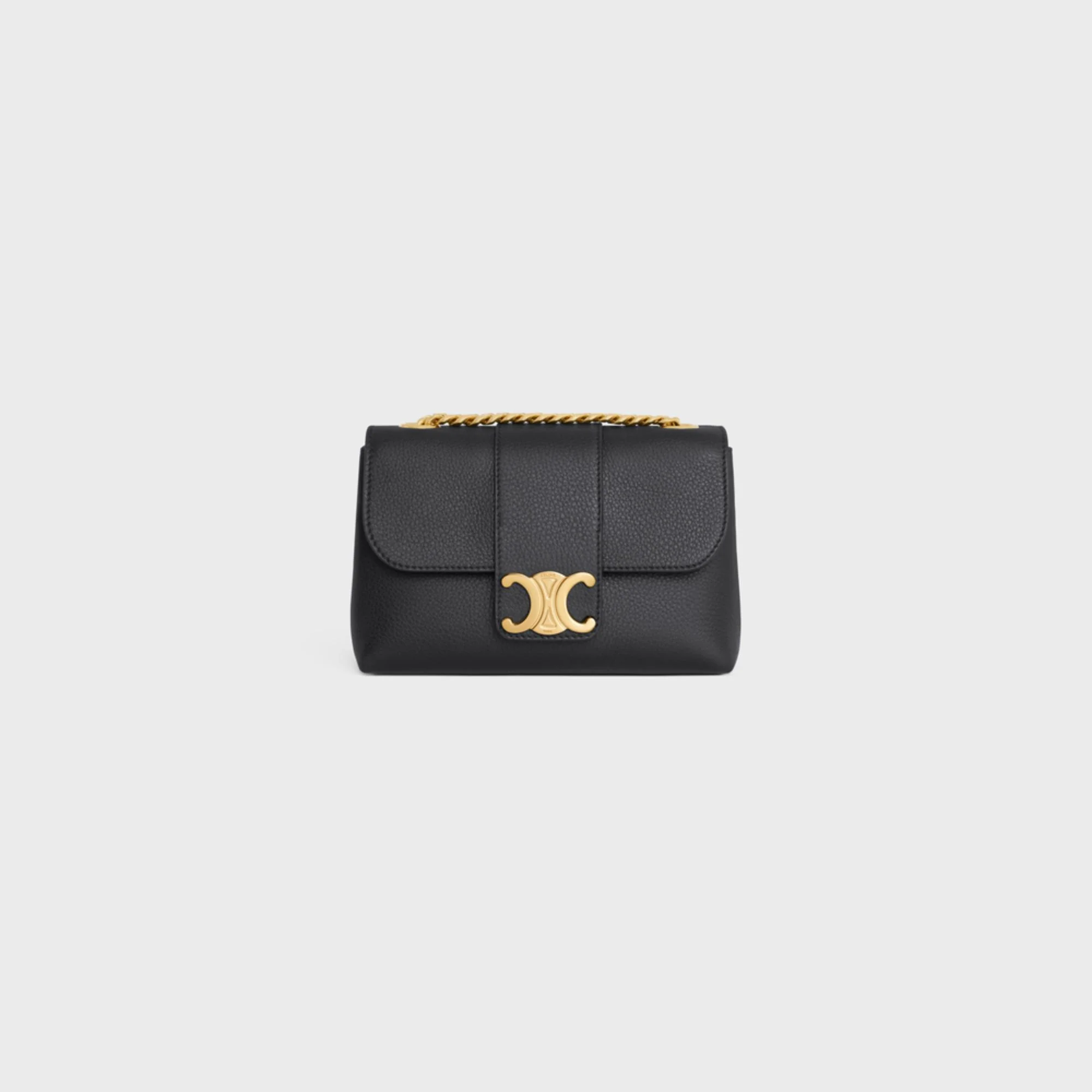 Celine Victoire Slg Mini Supple Grained Calfskin - Black