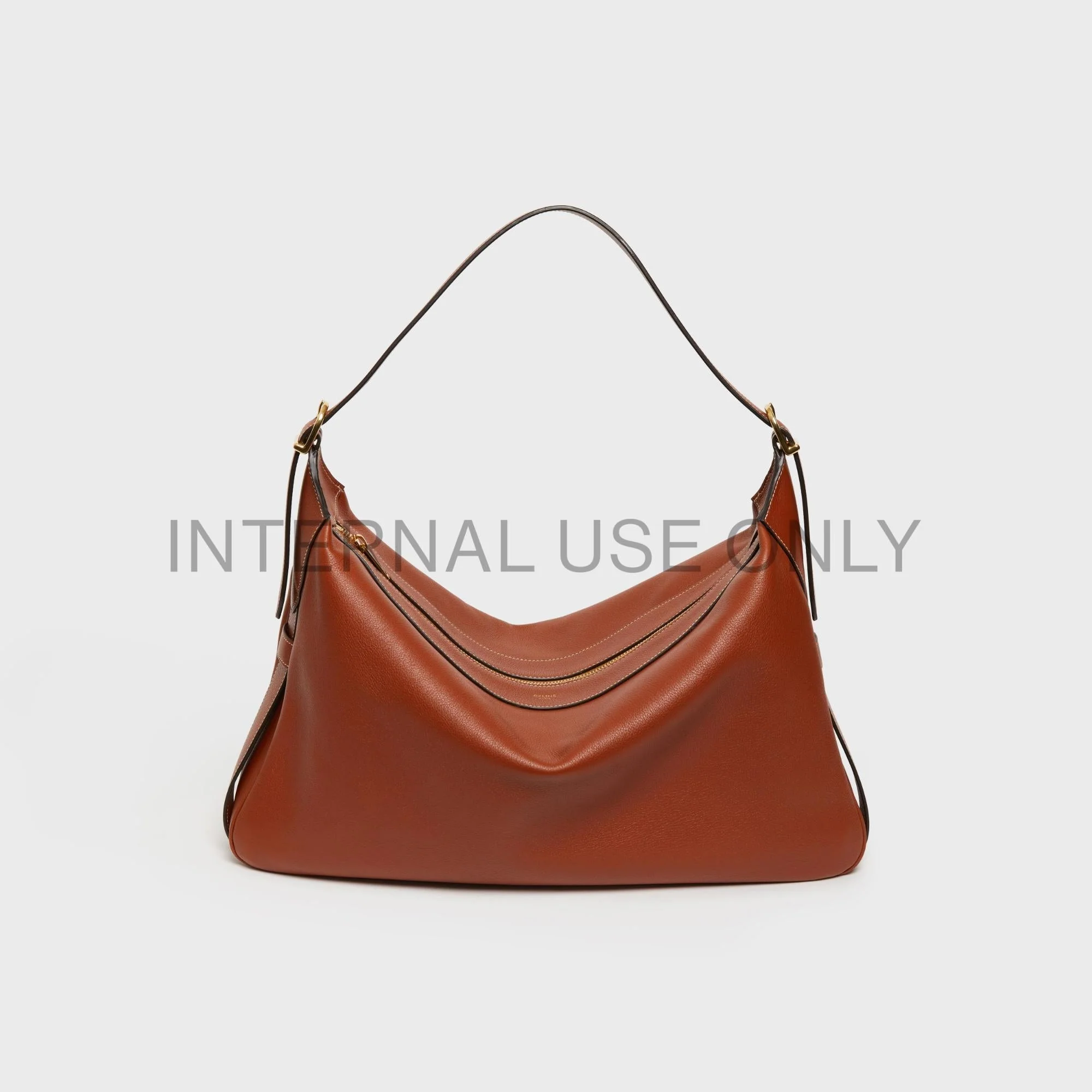 Romy Large Supple Grained Calfskin - Tan