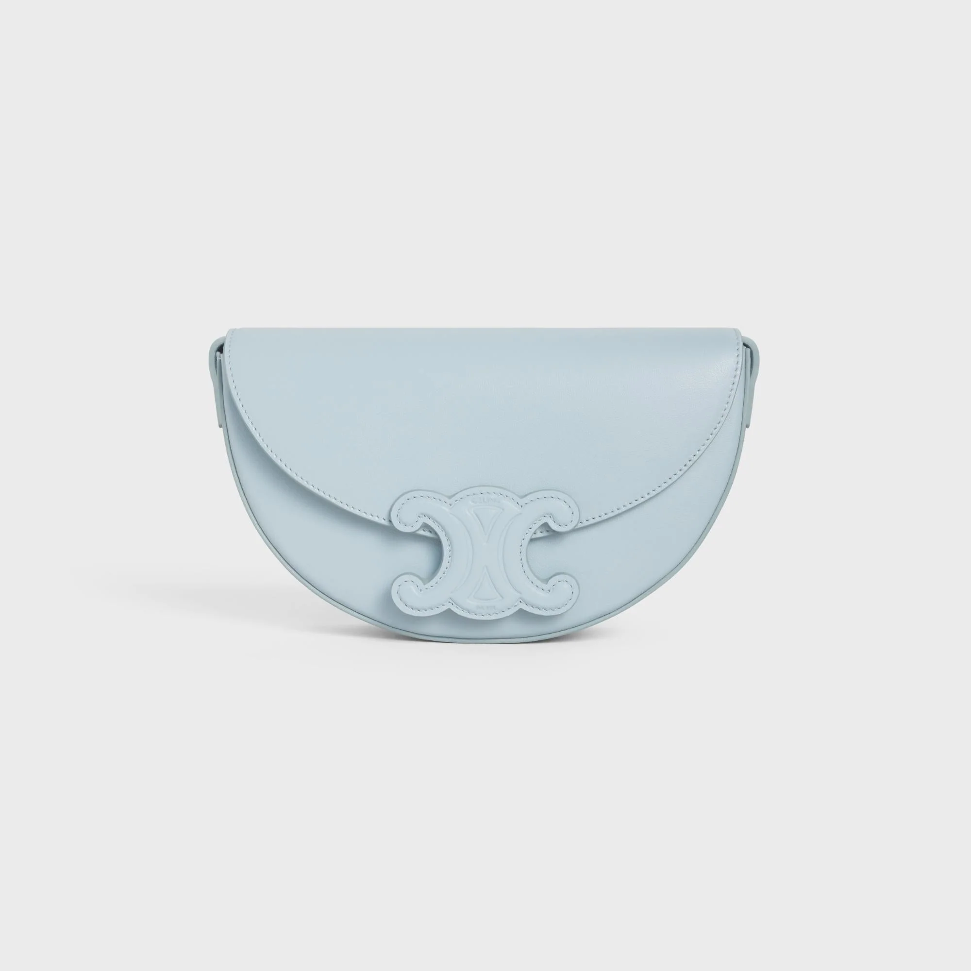 Cuir Triomphe Besace Smooth Calfskin - Ice Blue