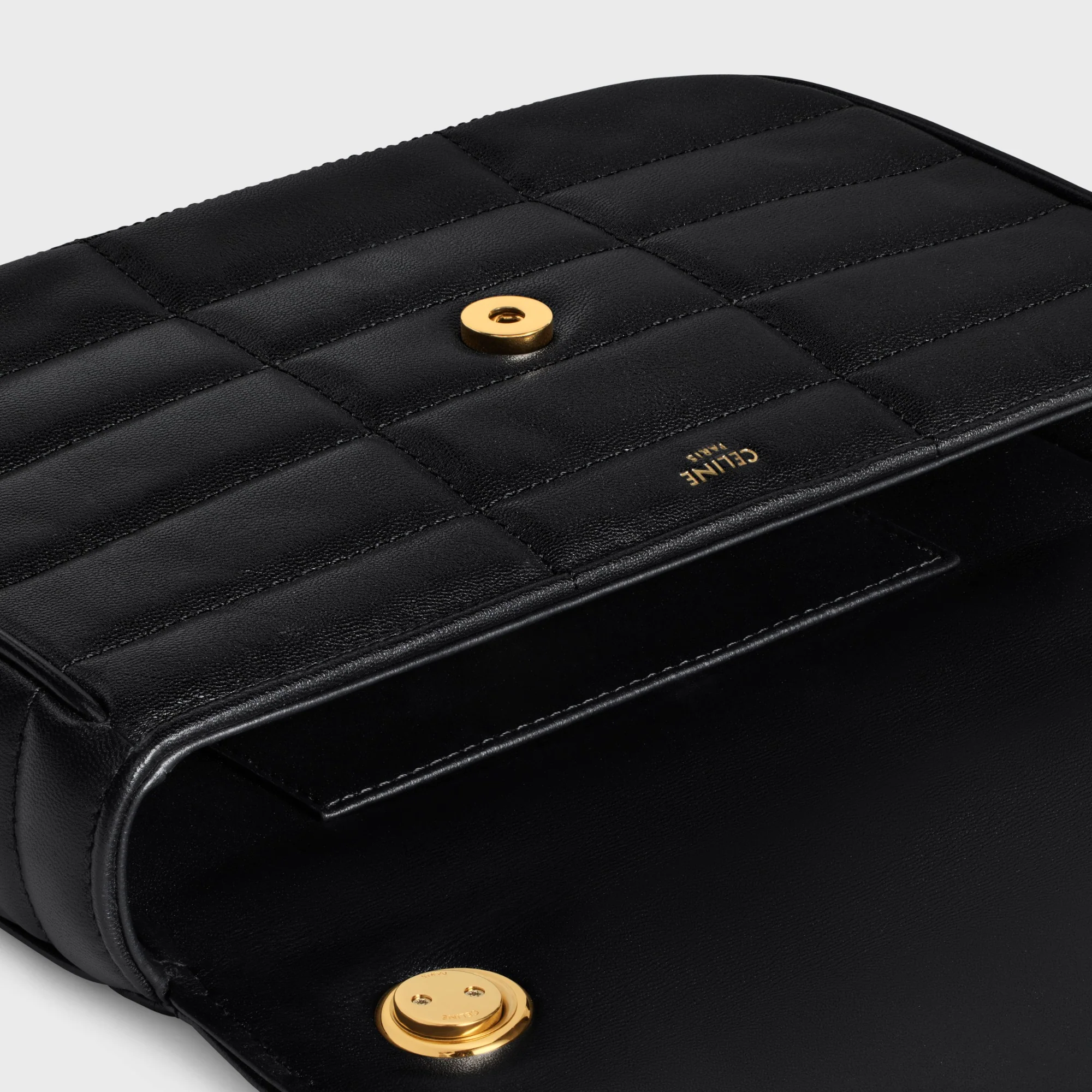 Chain Shoulder Bag Mat.Mono.Cel.Quilted Calfskin - Black - Image 5