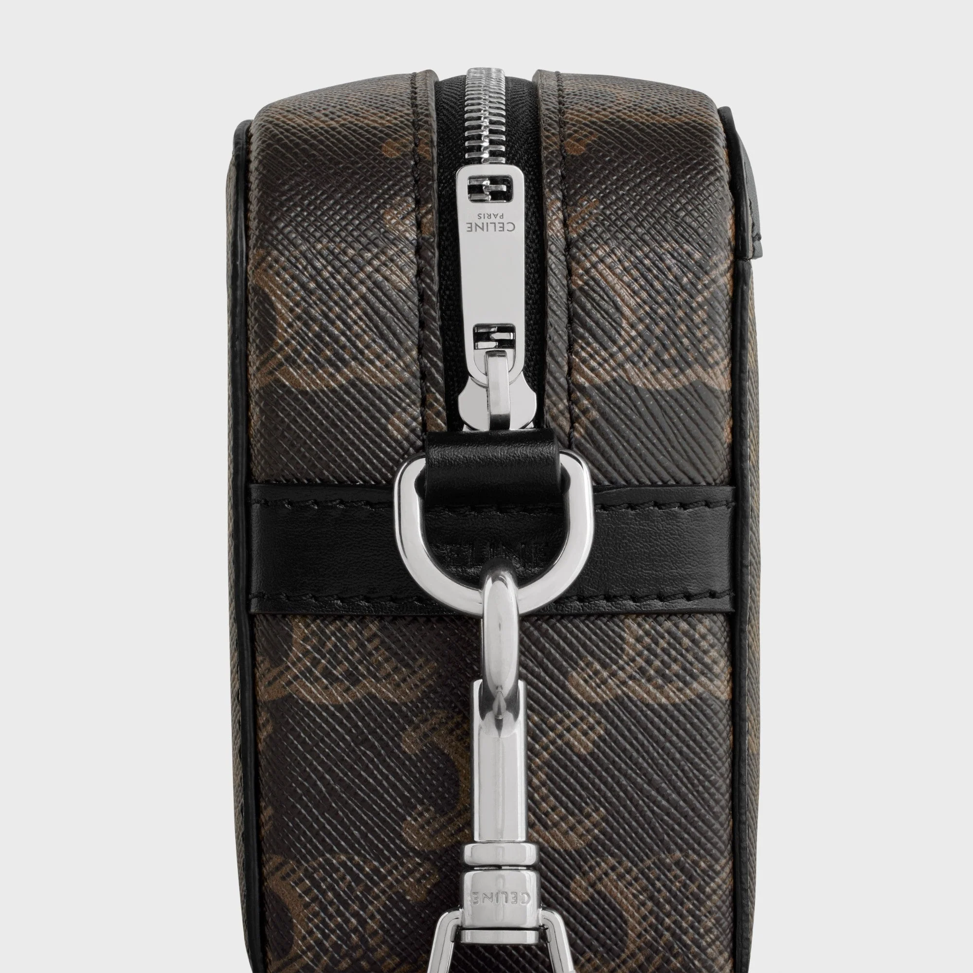 Triomphe Canvas Mini Bowling & Calfskin - Black - Image 5