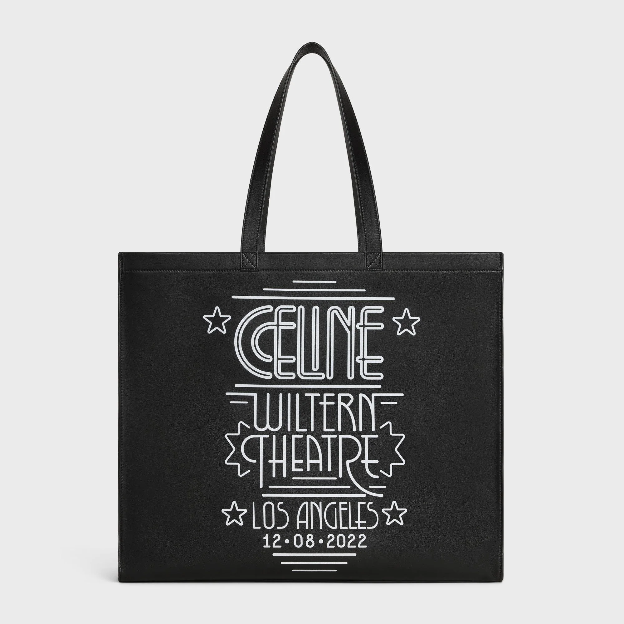 Cabas Celine Large Squared Cel.Calfskin W/Wilt.Pr - Black - Image 5
