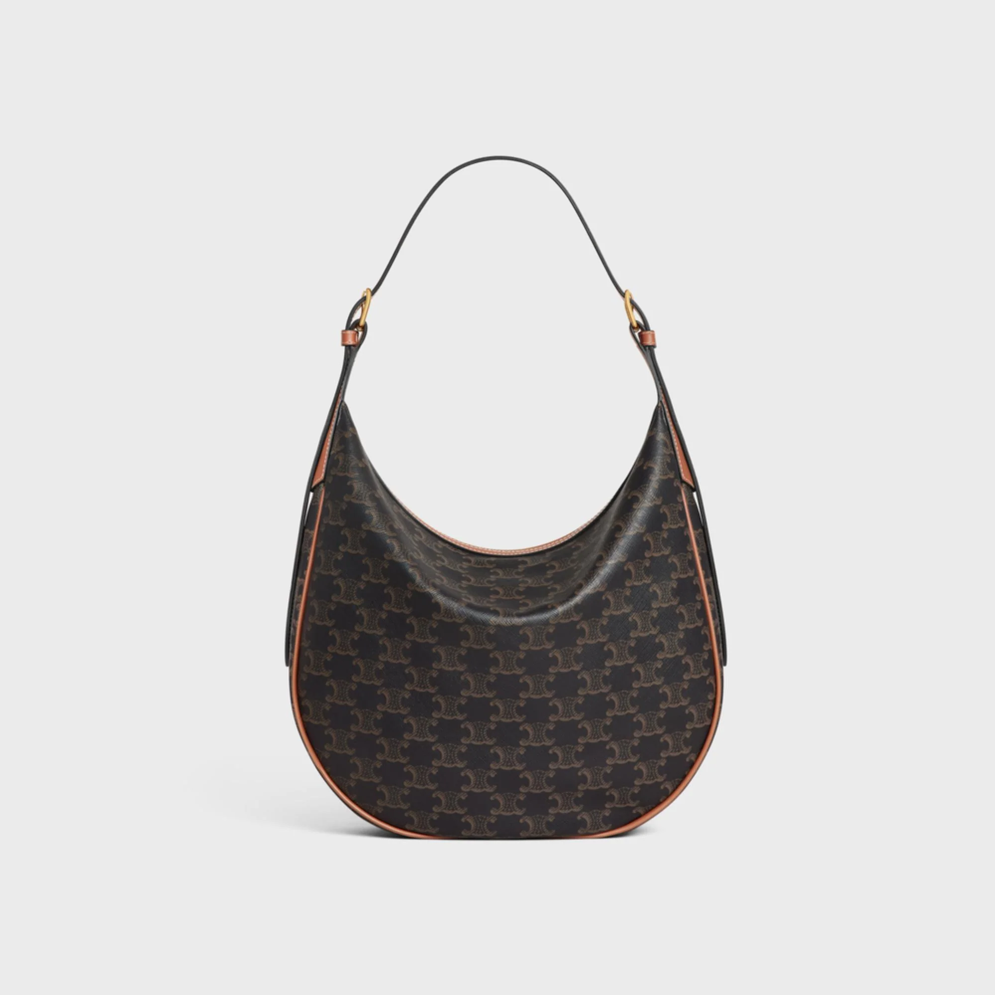 Triomphe Canvas Medium Heloise & Calfskin - Tan