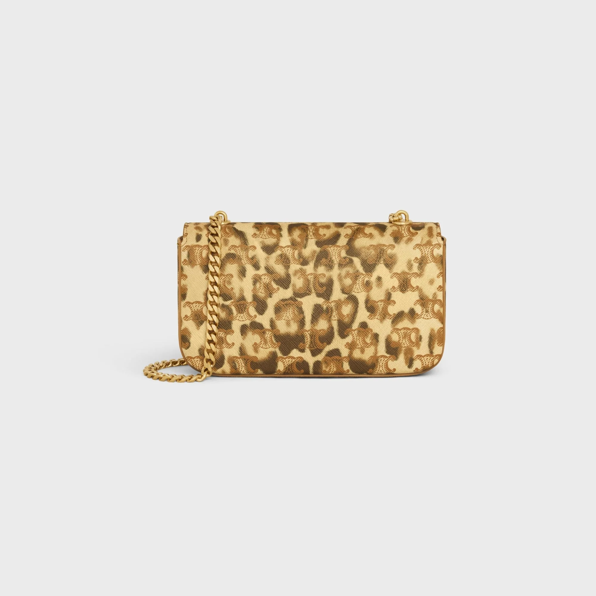 Triomphe Canvas Chain Shoulder Claude Leopard Print - Leopard - Image 8