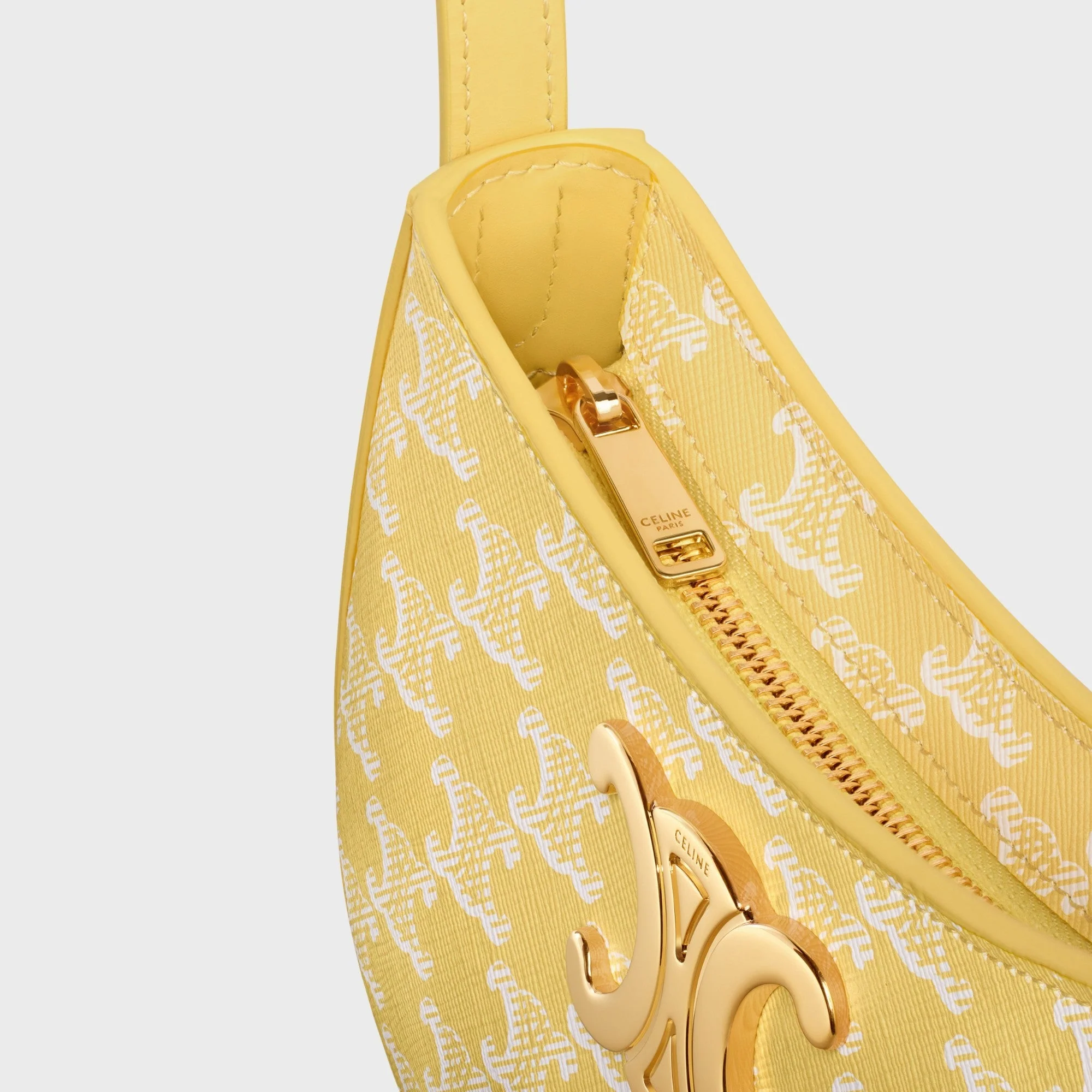 Triomphe Canvas Medium Tilly & Calfskin - Bright Yellow - Image 5