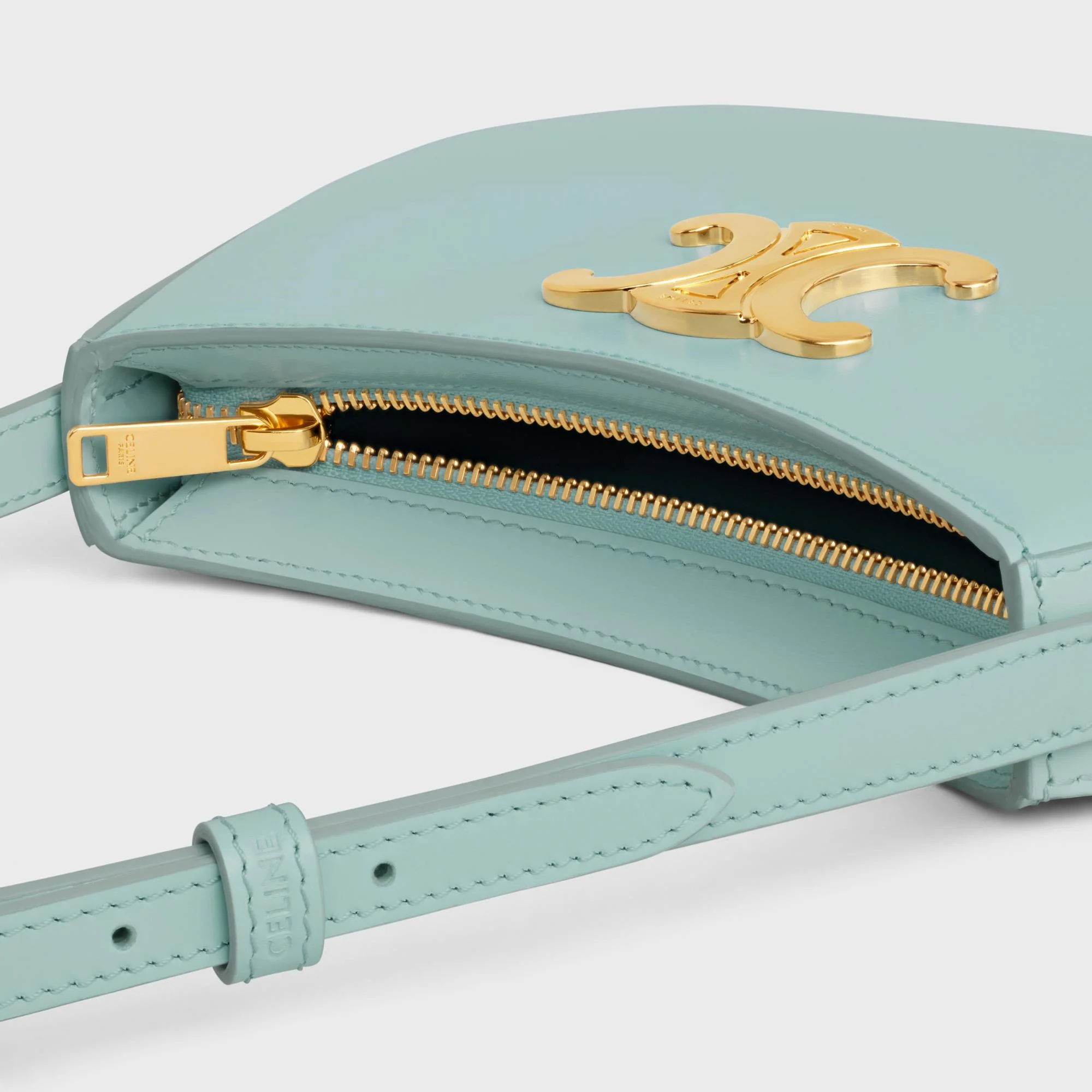 Tilly Medium Shiny Calfskin - Pool - Image 4