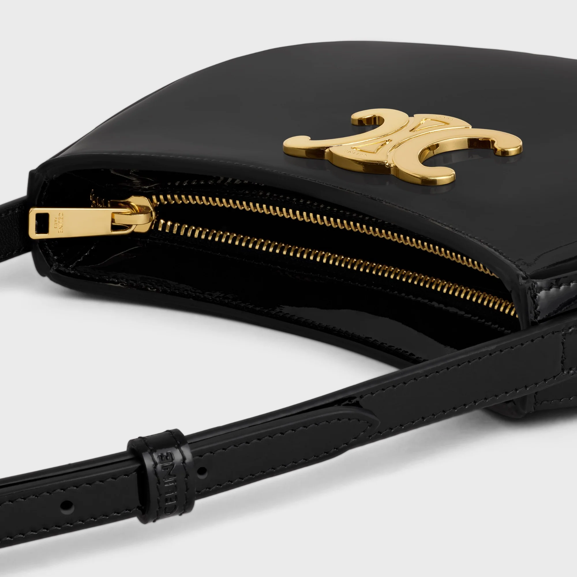 Tilly Medium Patent Calfskin - Black - Image 4