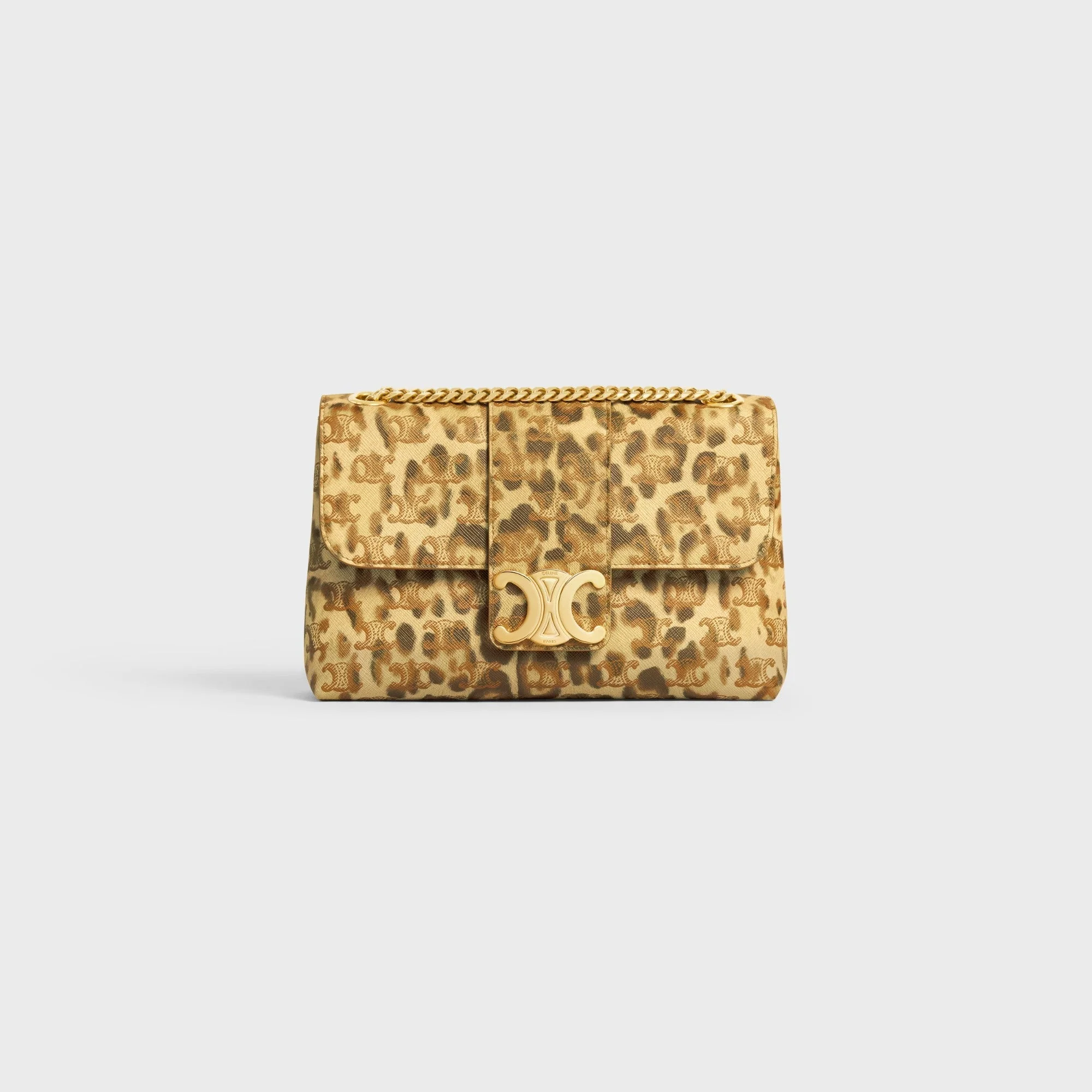 Triomphe Canvas Medium Celine Victoire Leopard Print - Leopard