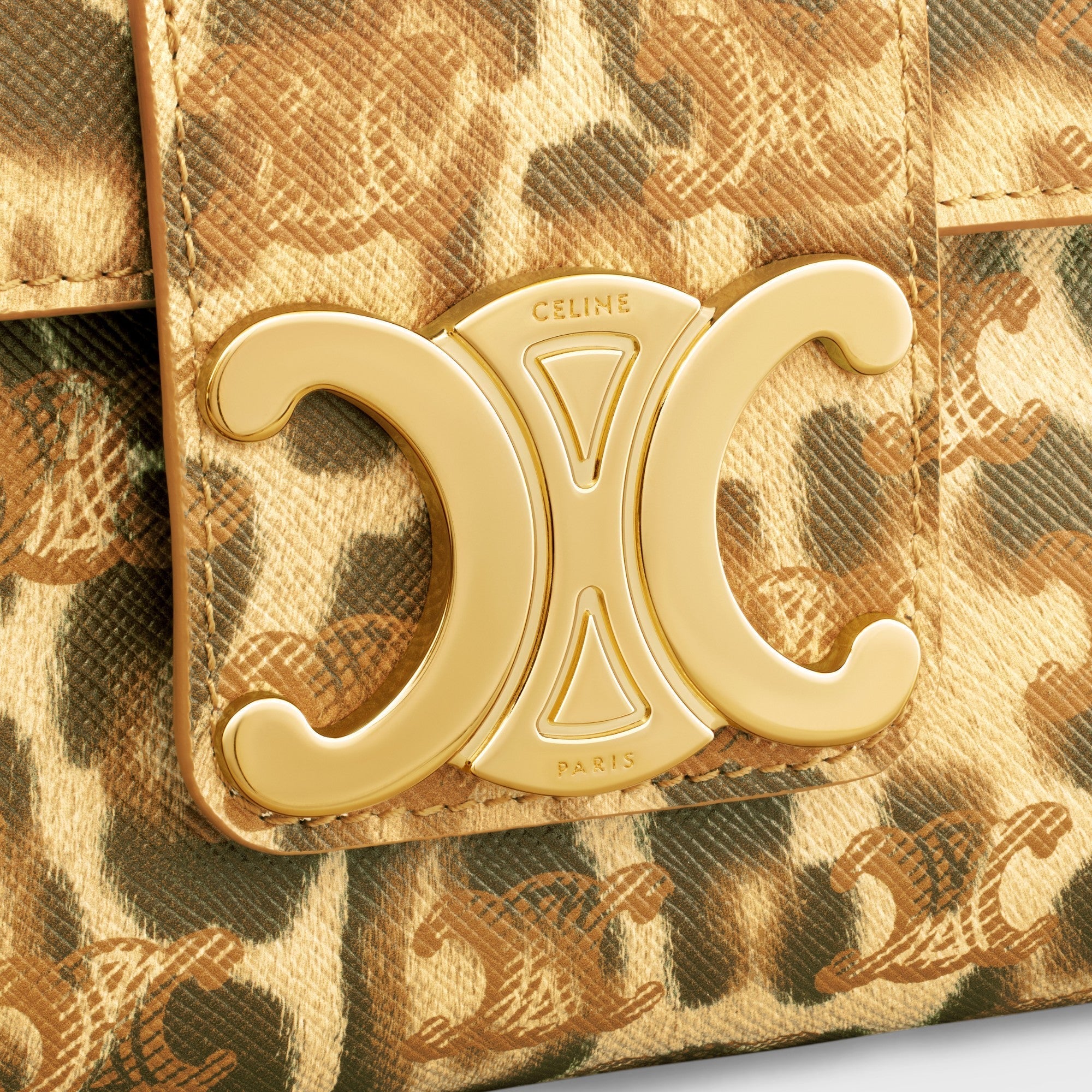 Triomphe Canvas Medium Celine Victoire Leopard Print - Leopard - Image 5