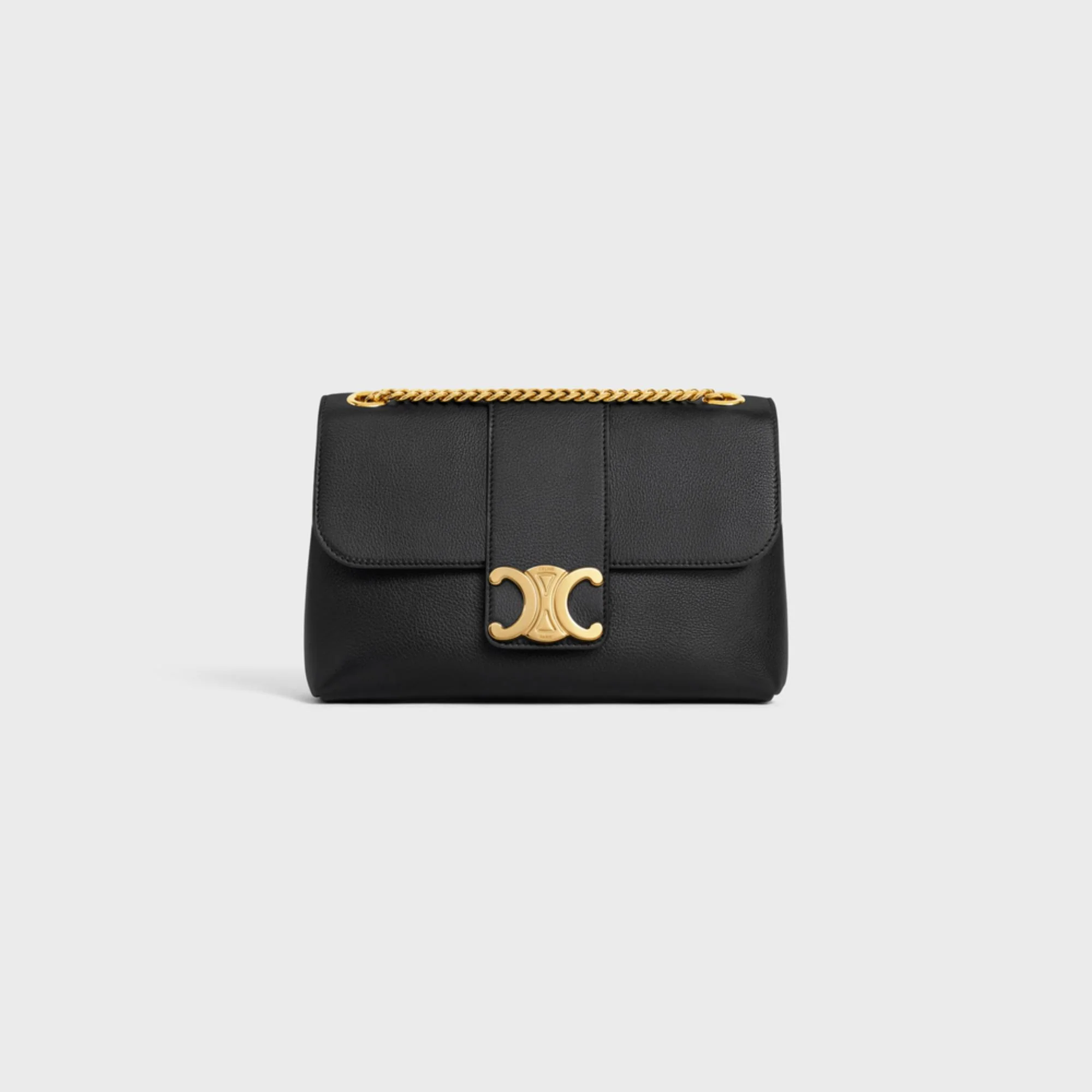Celine Victoire Medium Supple Grained Calfskin - Black