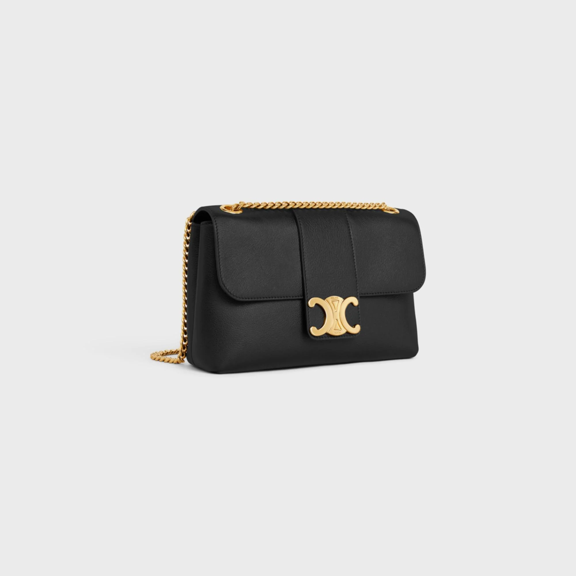 Celine Victoire Medium Supple Grained Calfskin - Black - Image 2