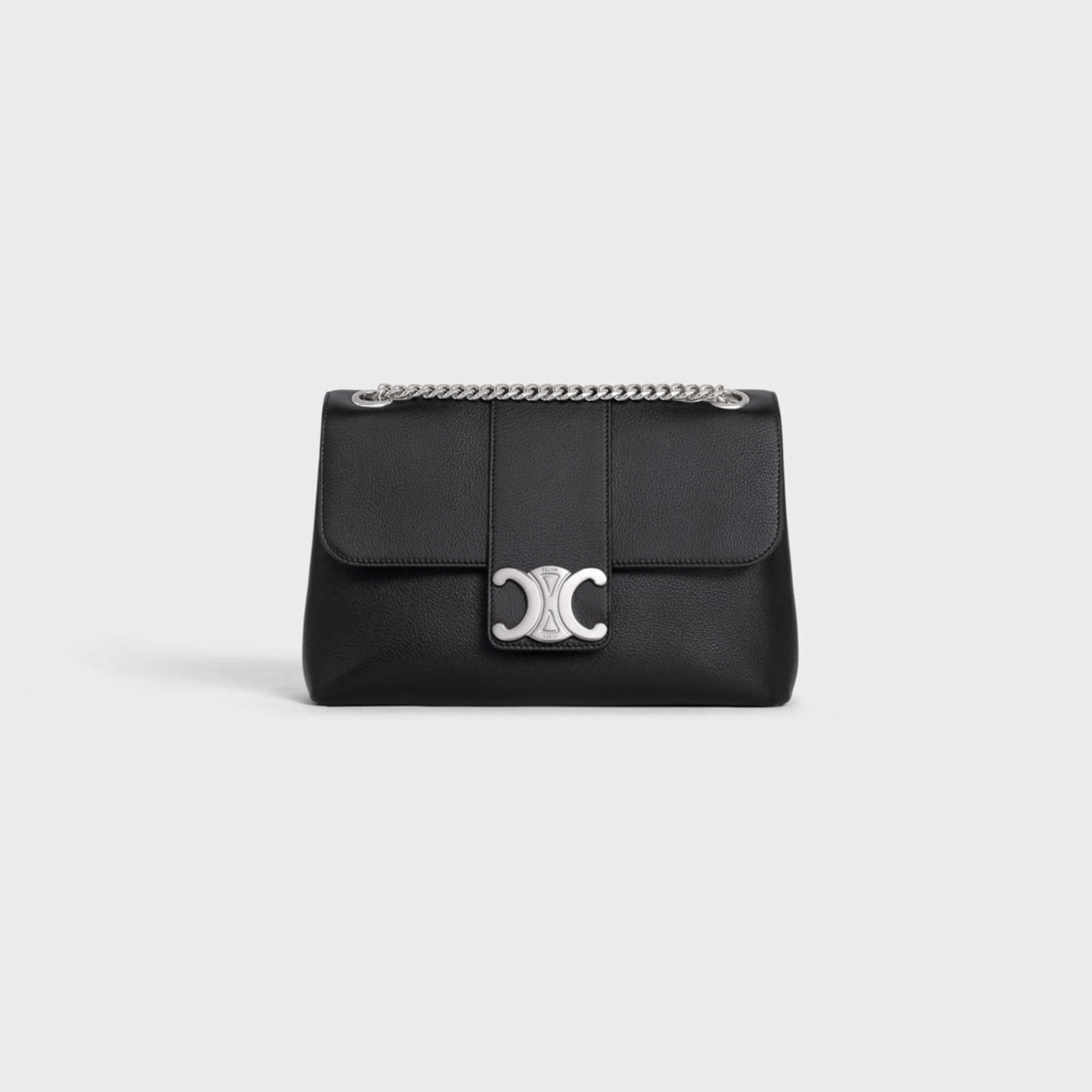Celine Victoire Medium Supple Grained Calfskin - Black