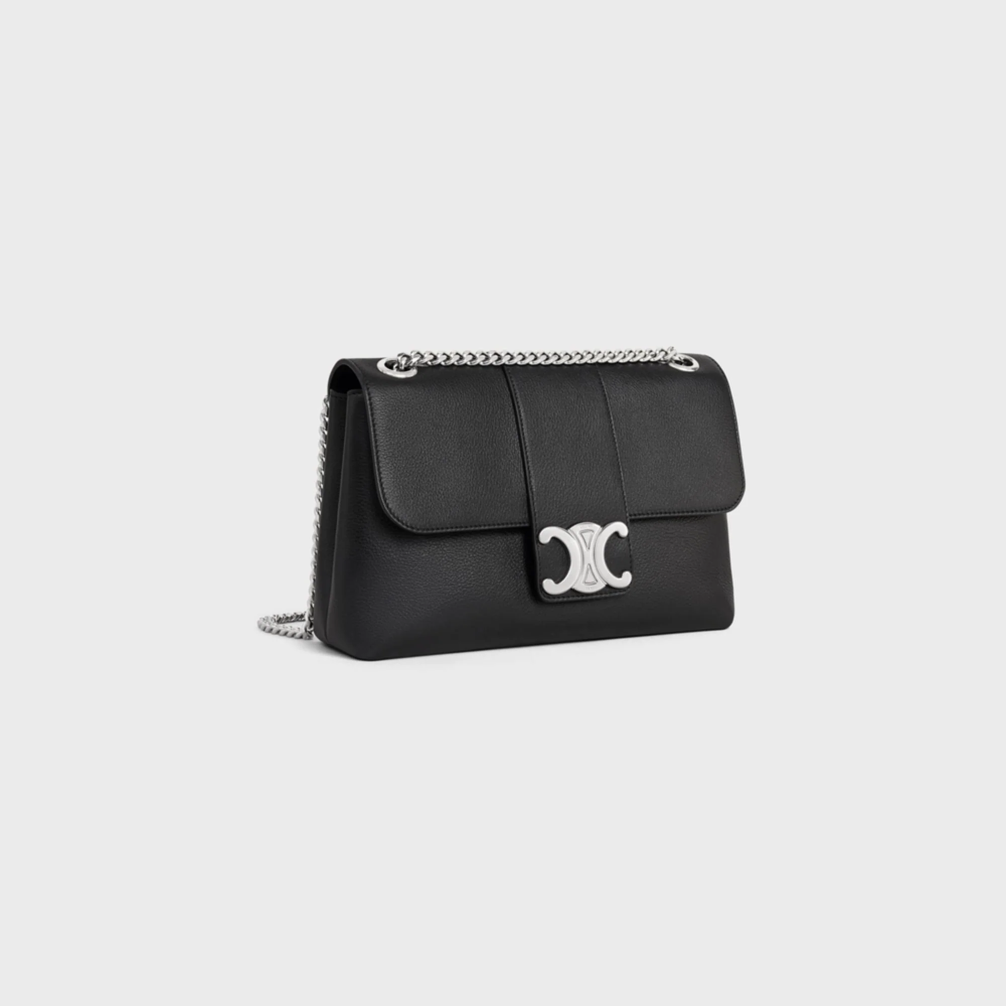 Celine Victoire Medium Supple Grained Calfskin - Black - Image 2