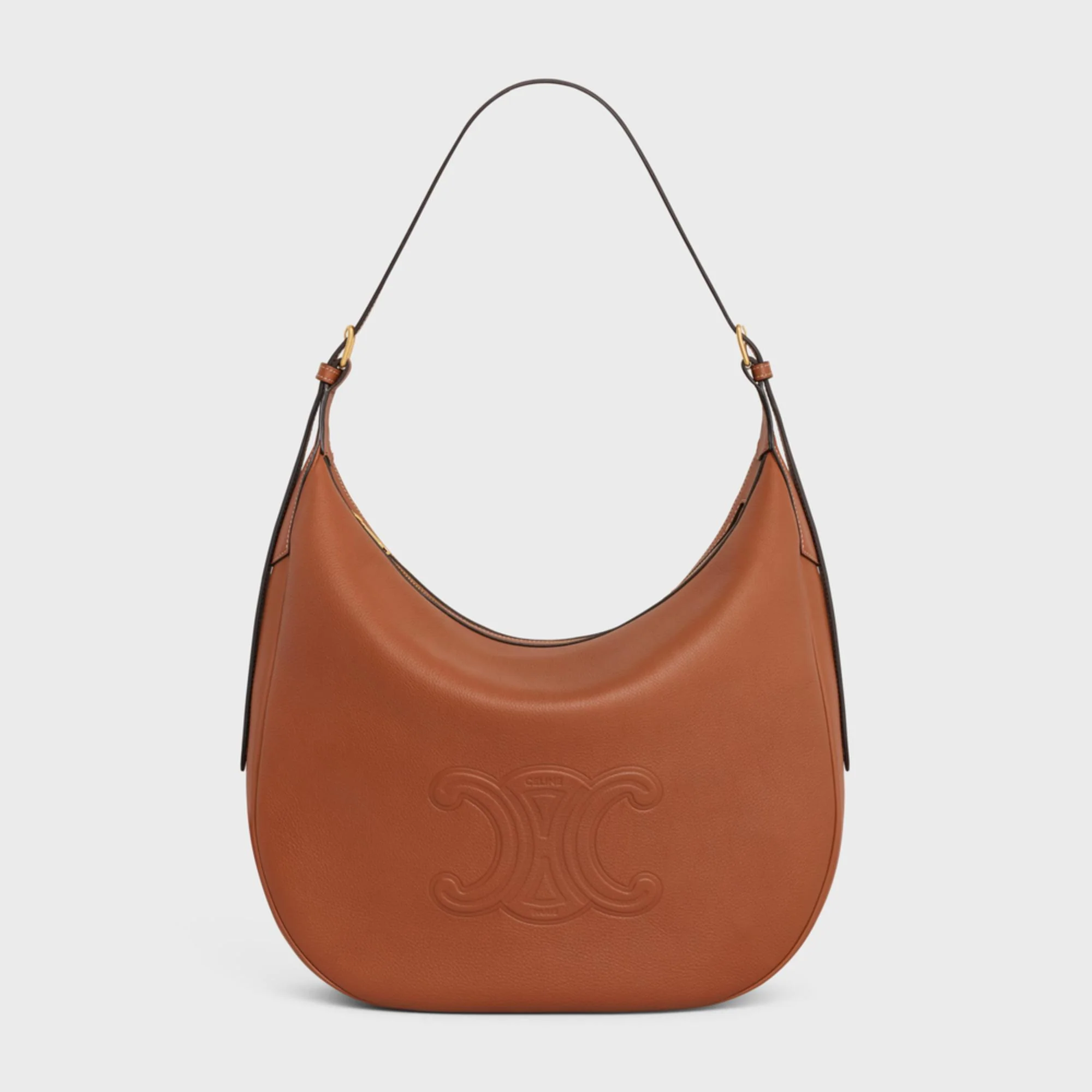 Cuir Triomphe Large Heloise Supple Grained Calfskin - Tan