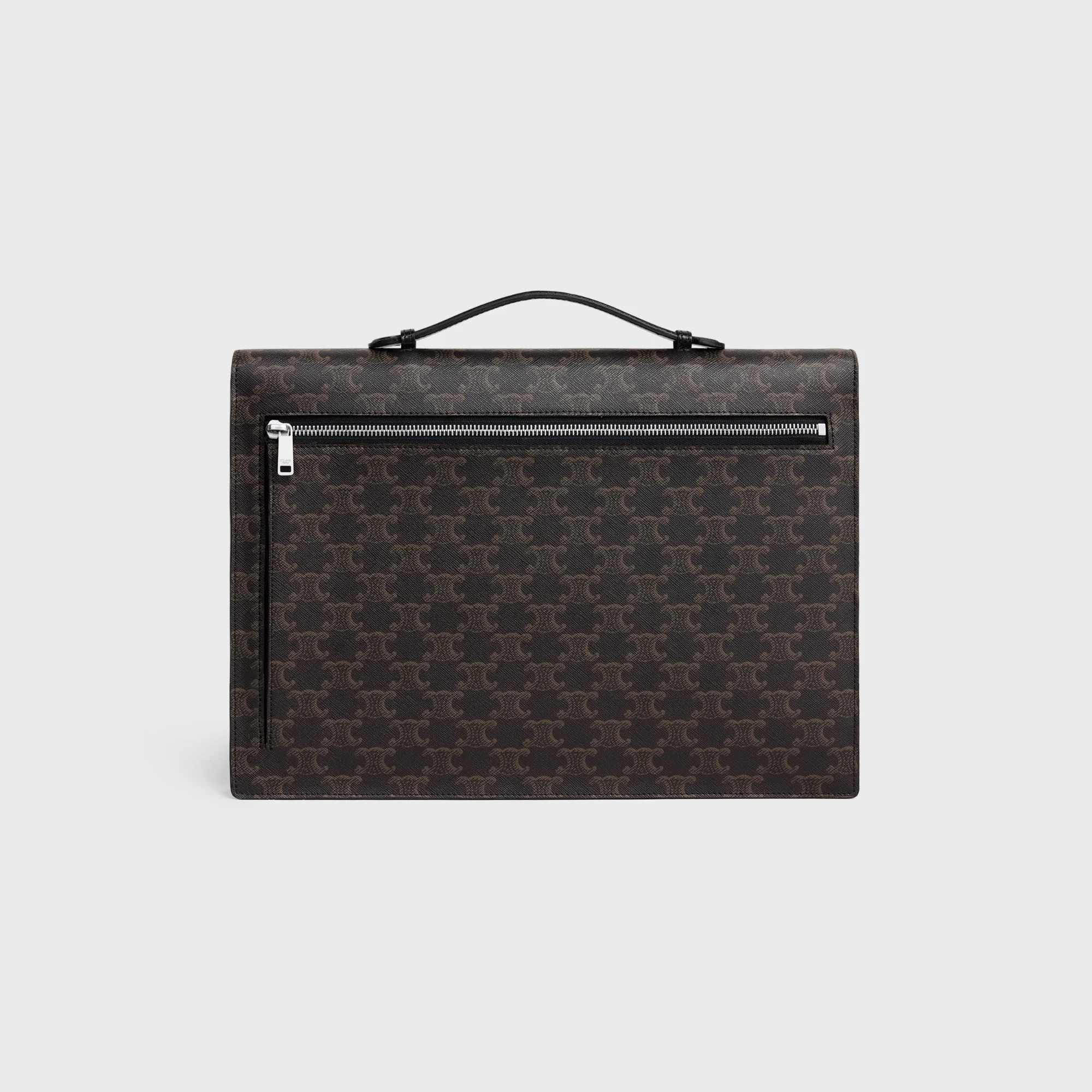 Triomphe Canvas Document Holder & Calfskin - Black - Image 3