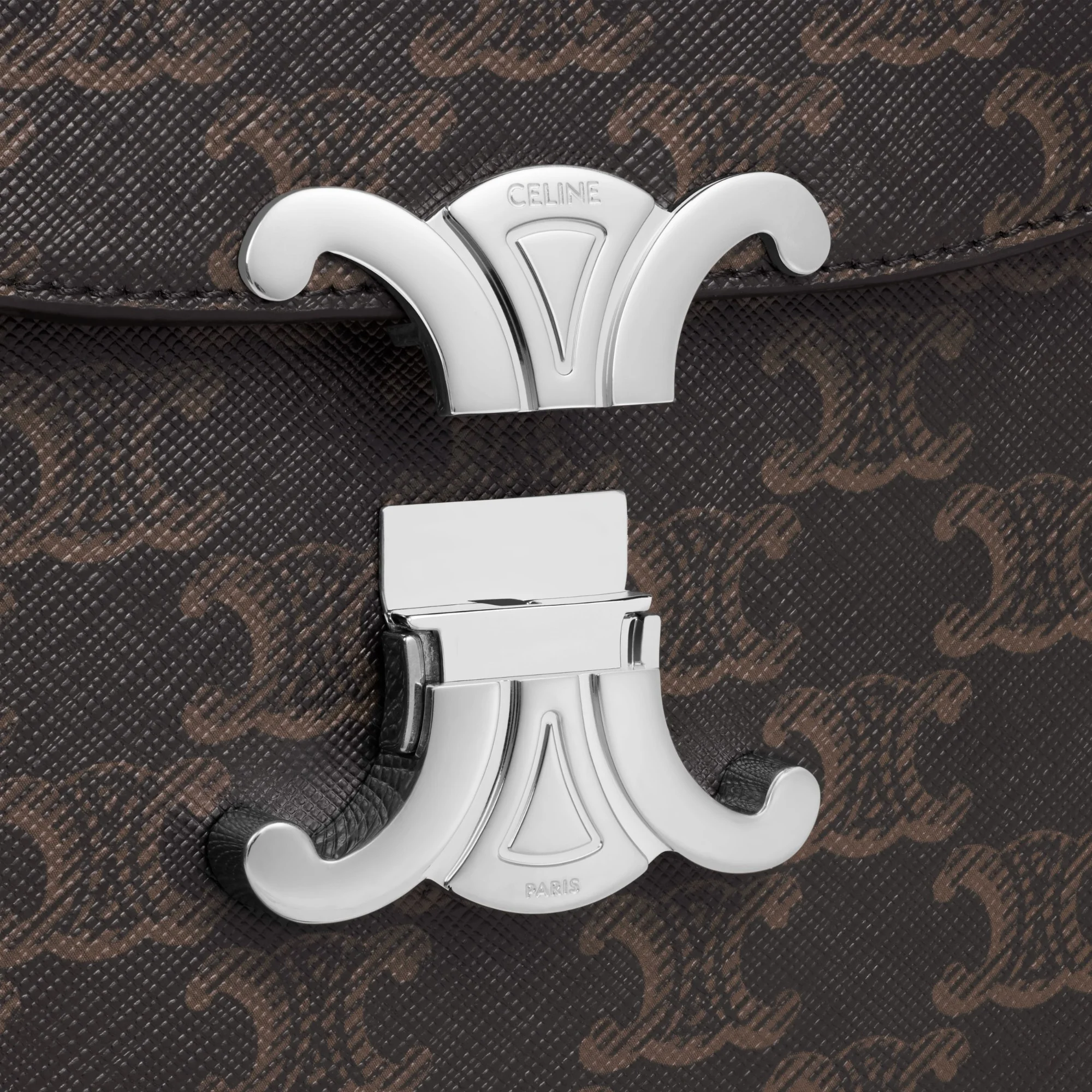 Triomphe Canvas Document Holder & Calfskin - Black - Image 4