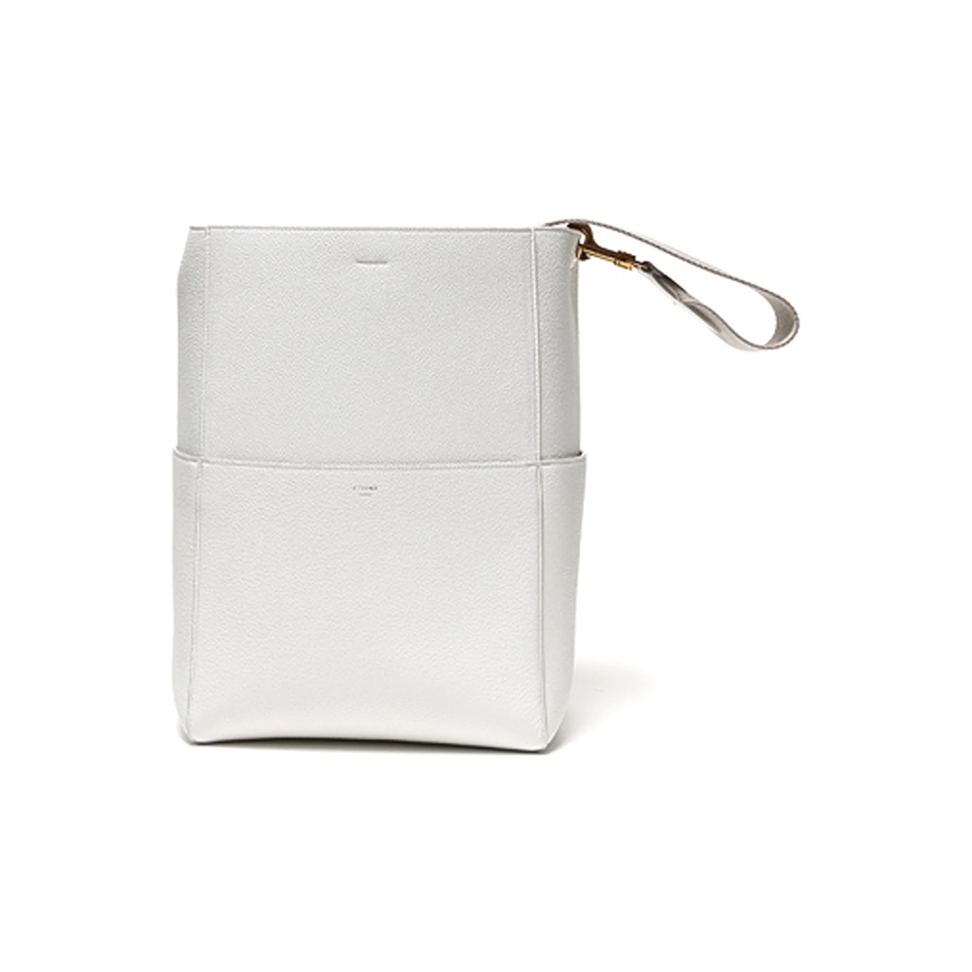 Sangle Seau Soft Grained Calfskin - White - Image 3