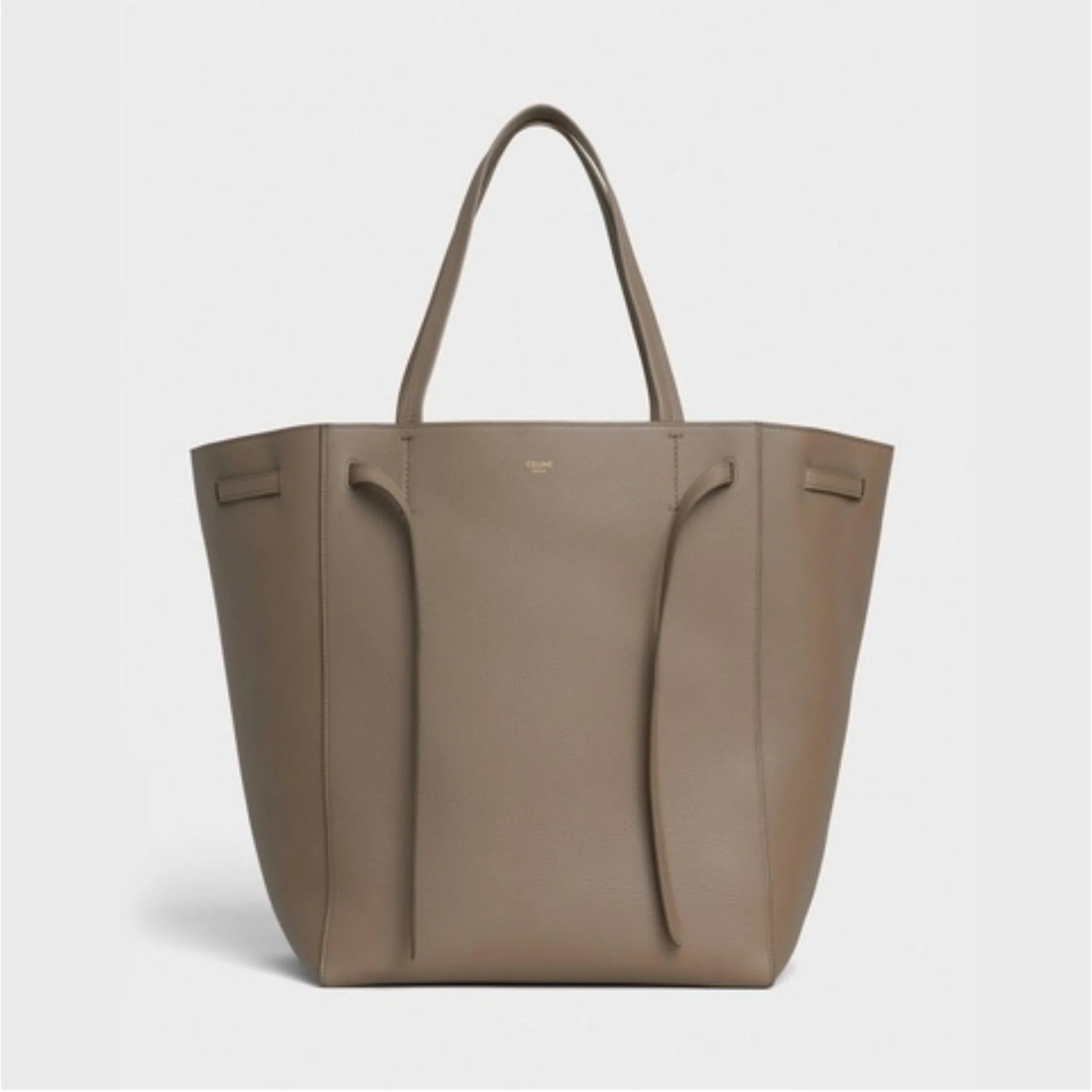 Cabas Phantom Medium With Belt Soft Grain.Calf. - Taupe