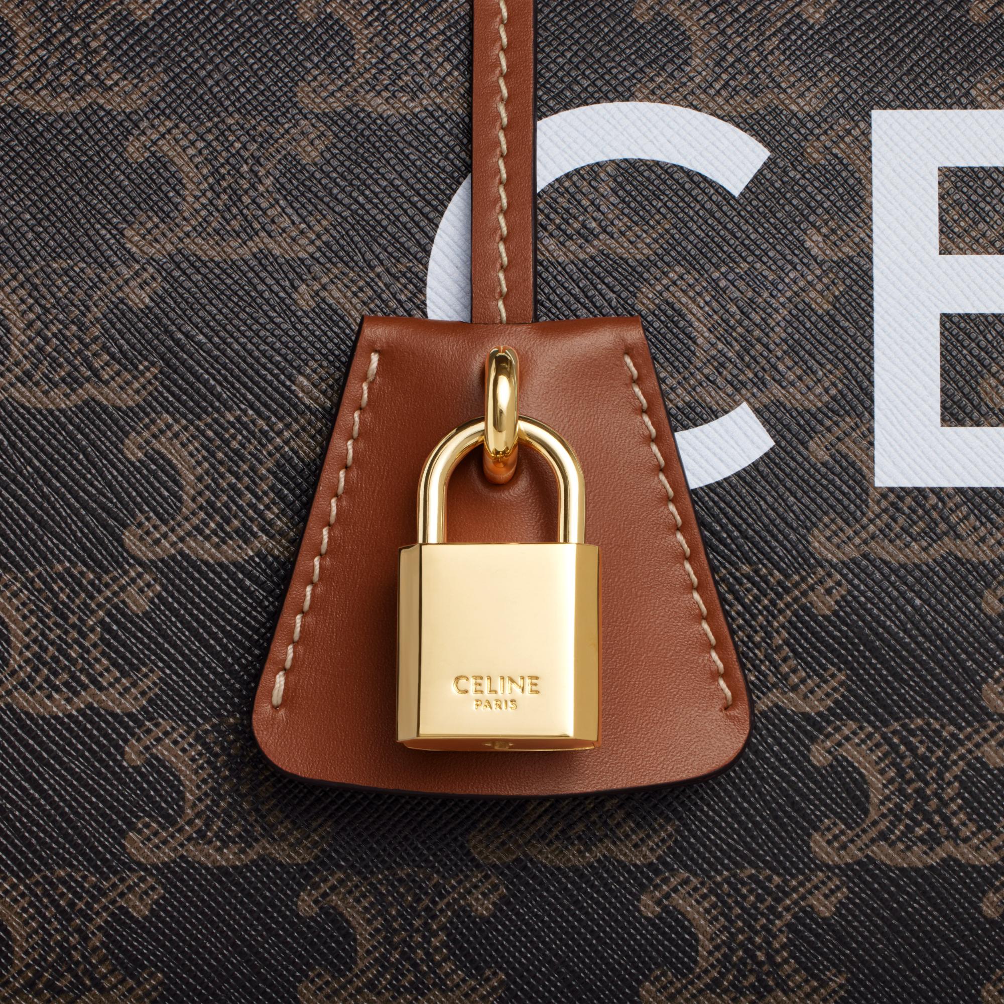 Triomphe Canvas Medium Voyage Celine Print - Tan - Image 4