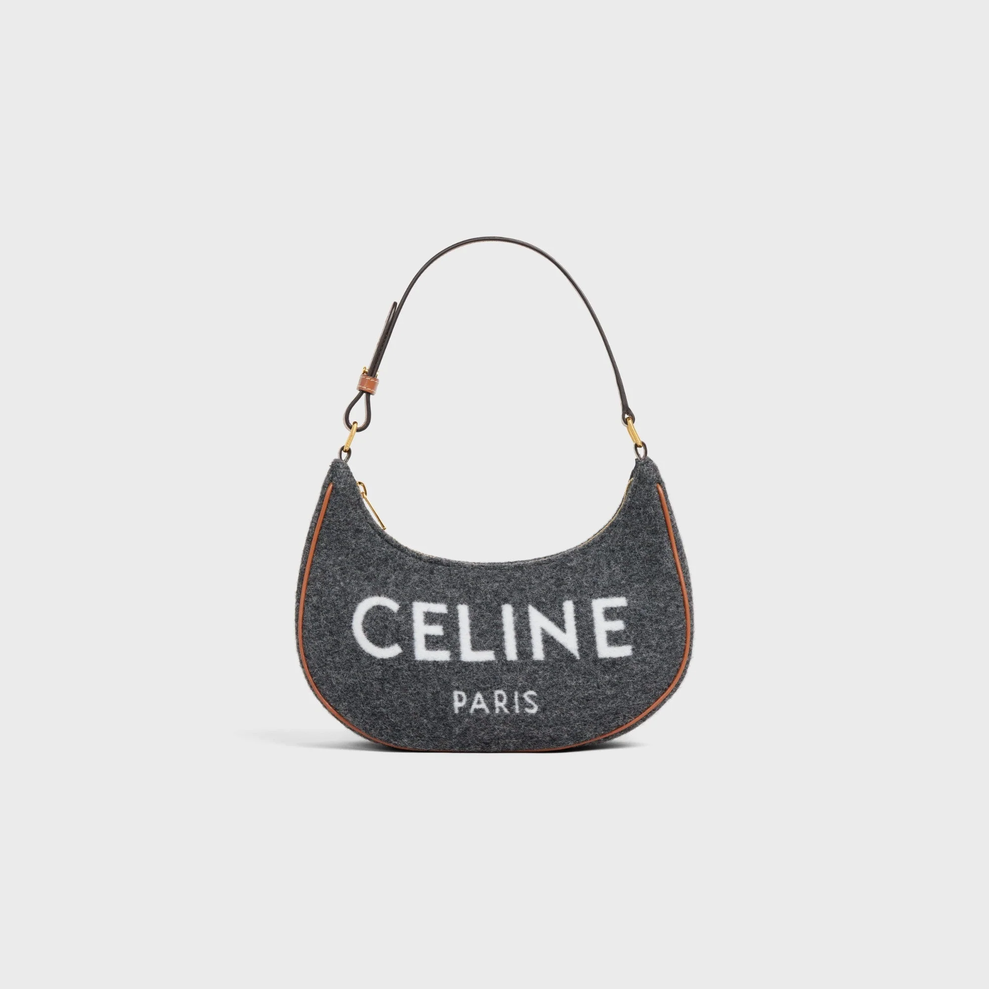 Ava Medium Textile W/Celine & Calfski - Grey / Beige