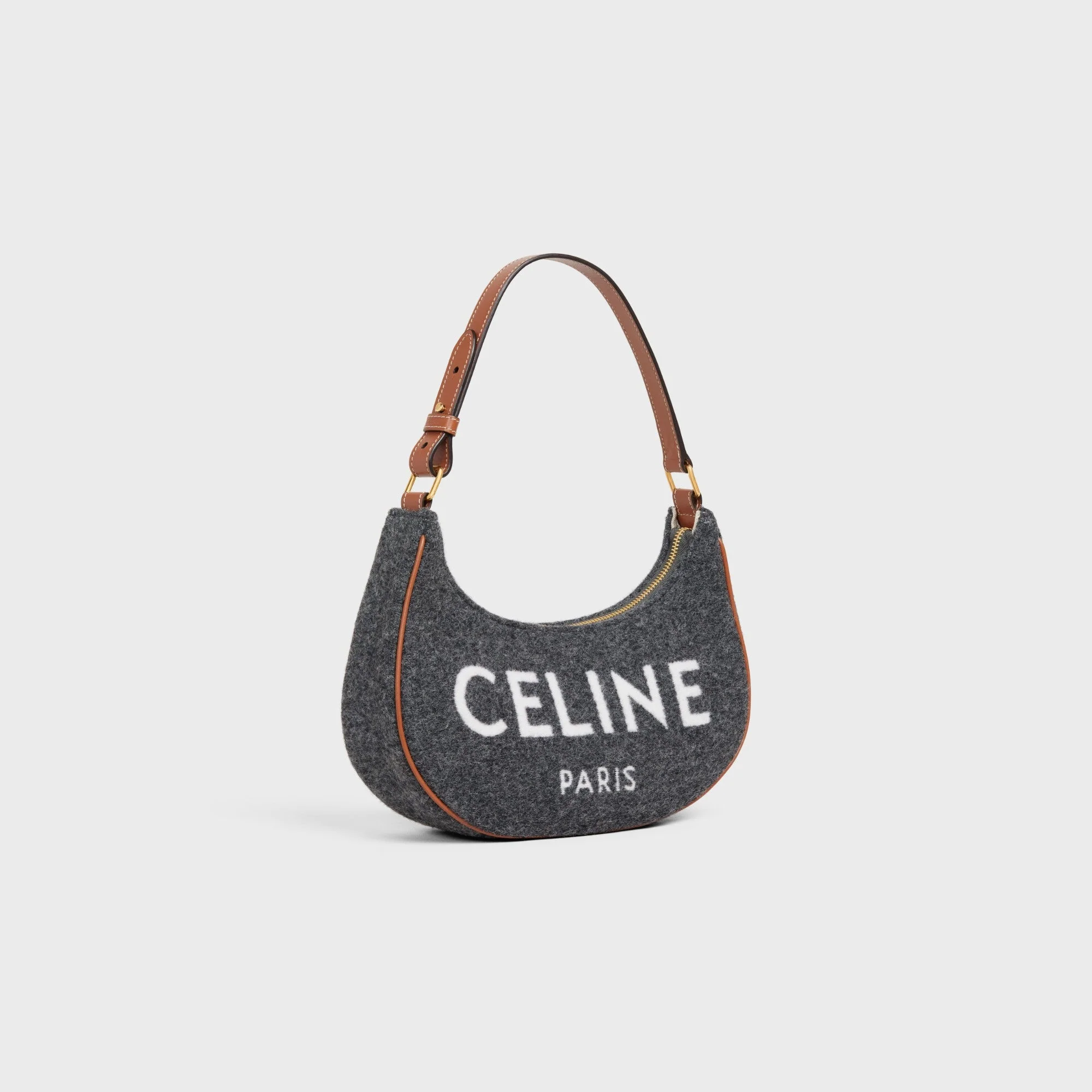 Ava Medium Textile W/Celine & Calfski - Grey / Beige - Image 2