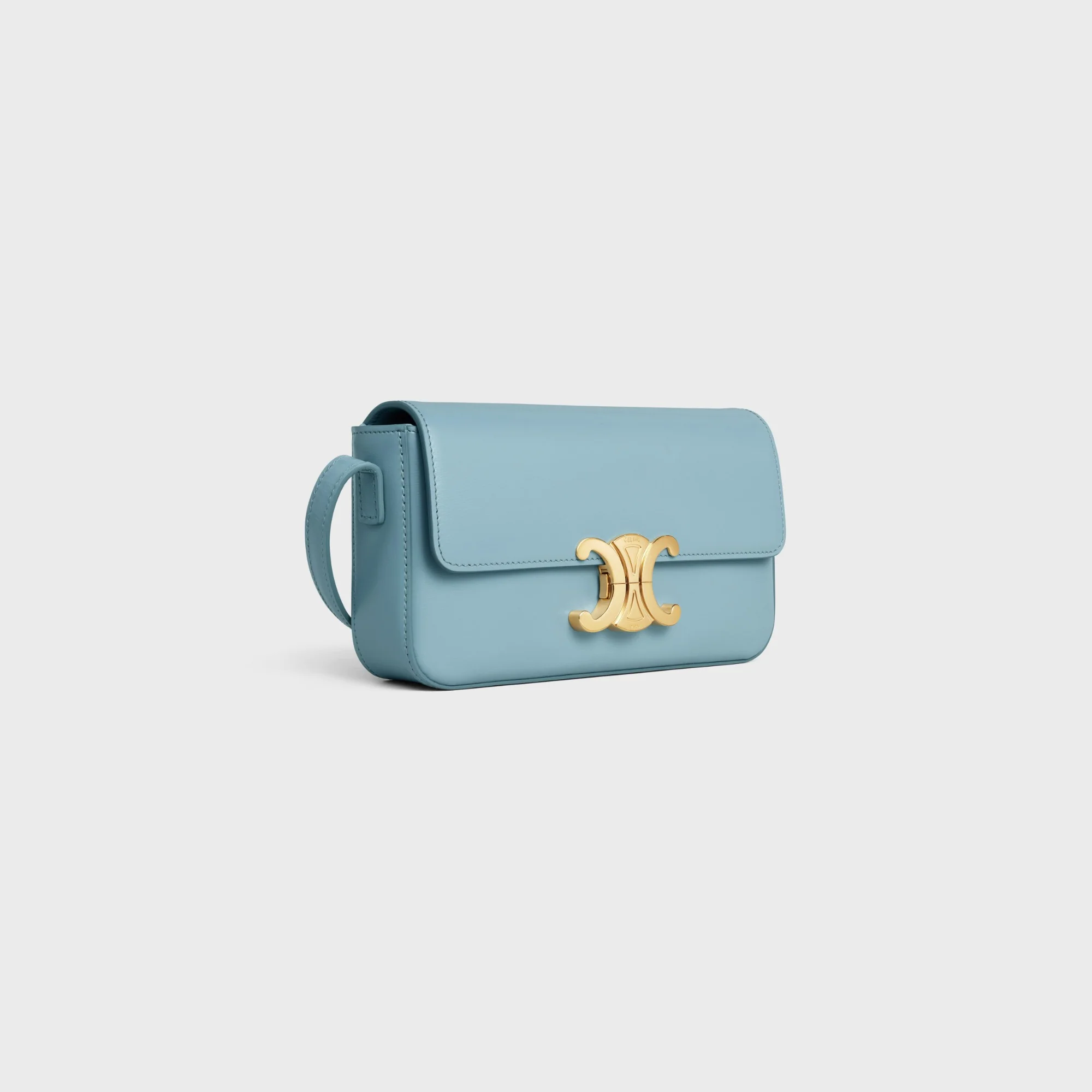 Claude Shoulder Bag Shiny Calfskin - California Blue - Image 2