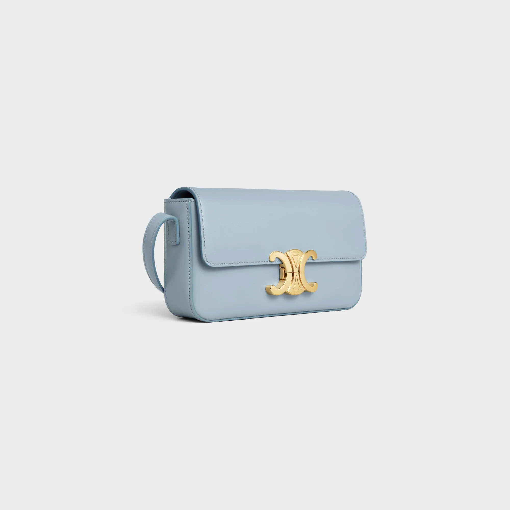 Claude Shoulder Bag Shiny Calfskin - Pale Blue - Image 2