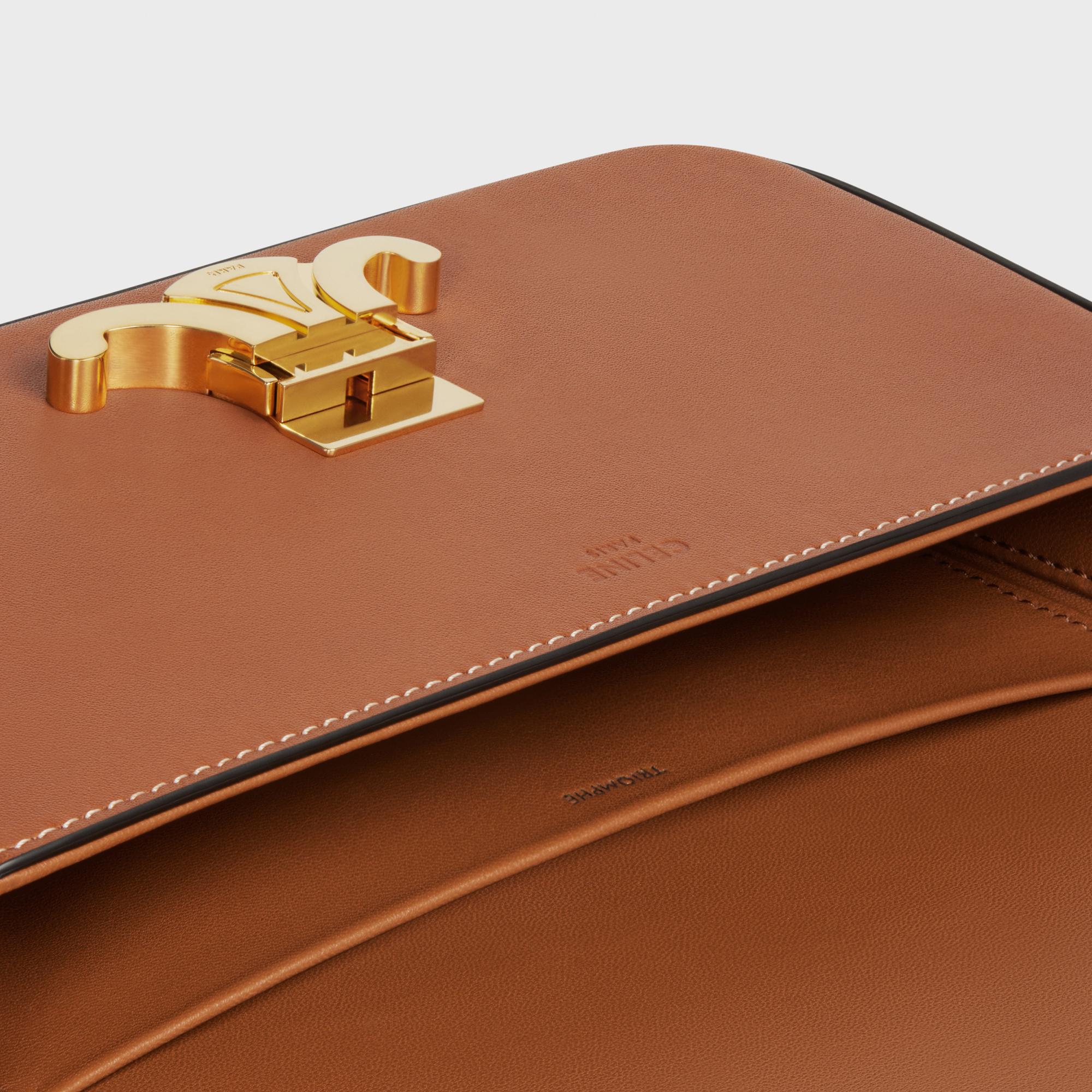 Claude Shoulder Bag Natural Calfskin - Tan - Image 4