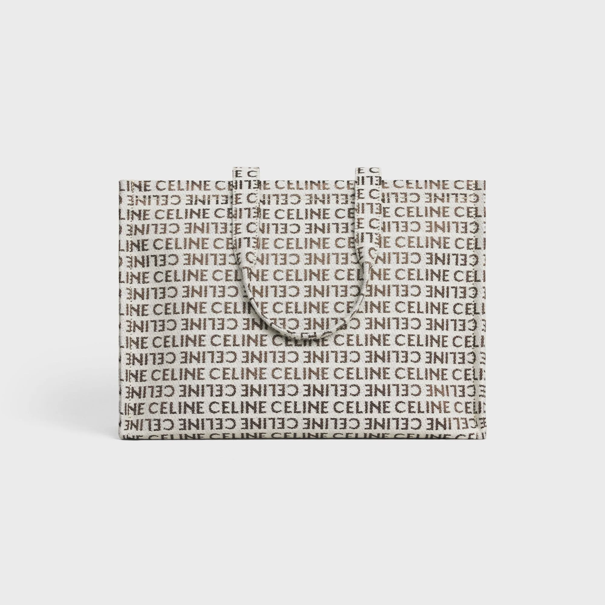 Thais Large Cabas Textile W/Celine All Ove - Natural / Tan - Image 3