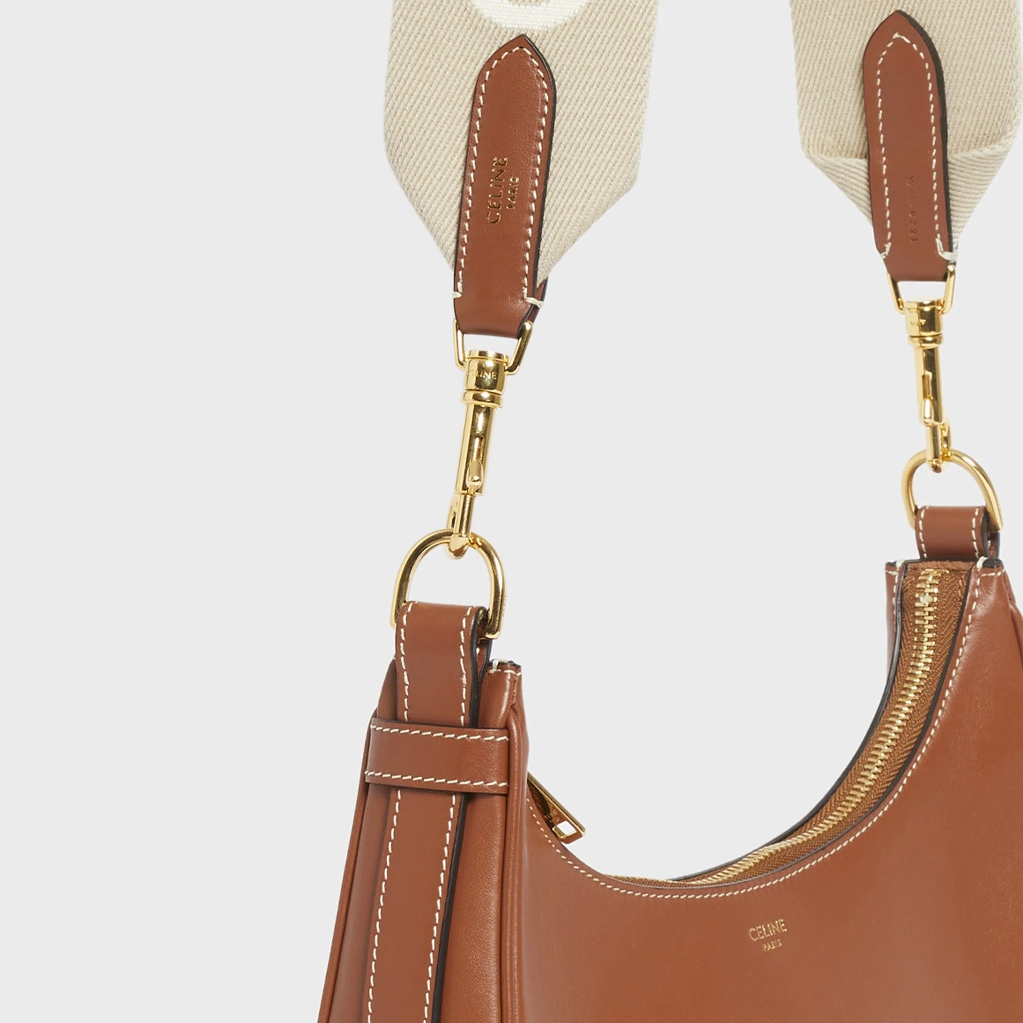 Ava Medium Strap Smooth Calfskin - Tan - Image 5