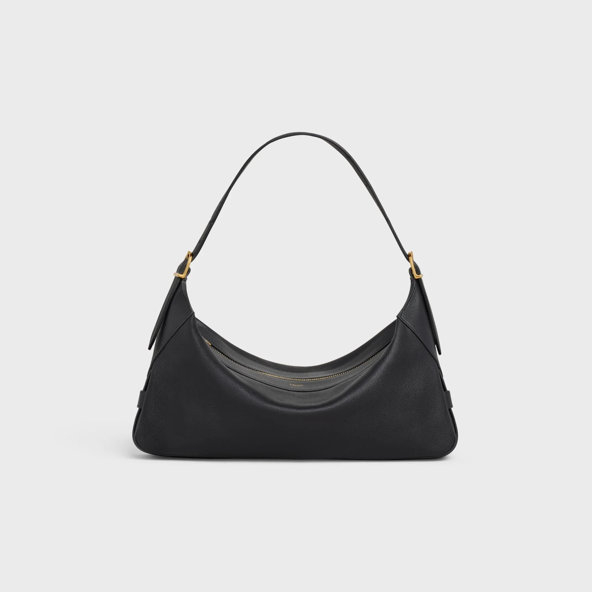 Romy Medium Supple Grained Calfskin - Black