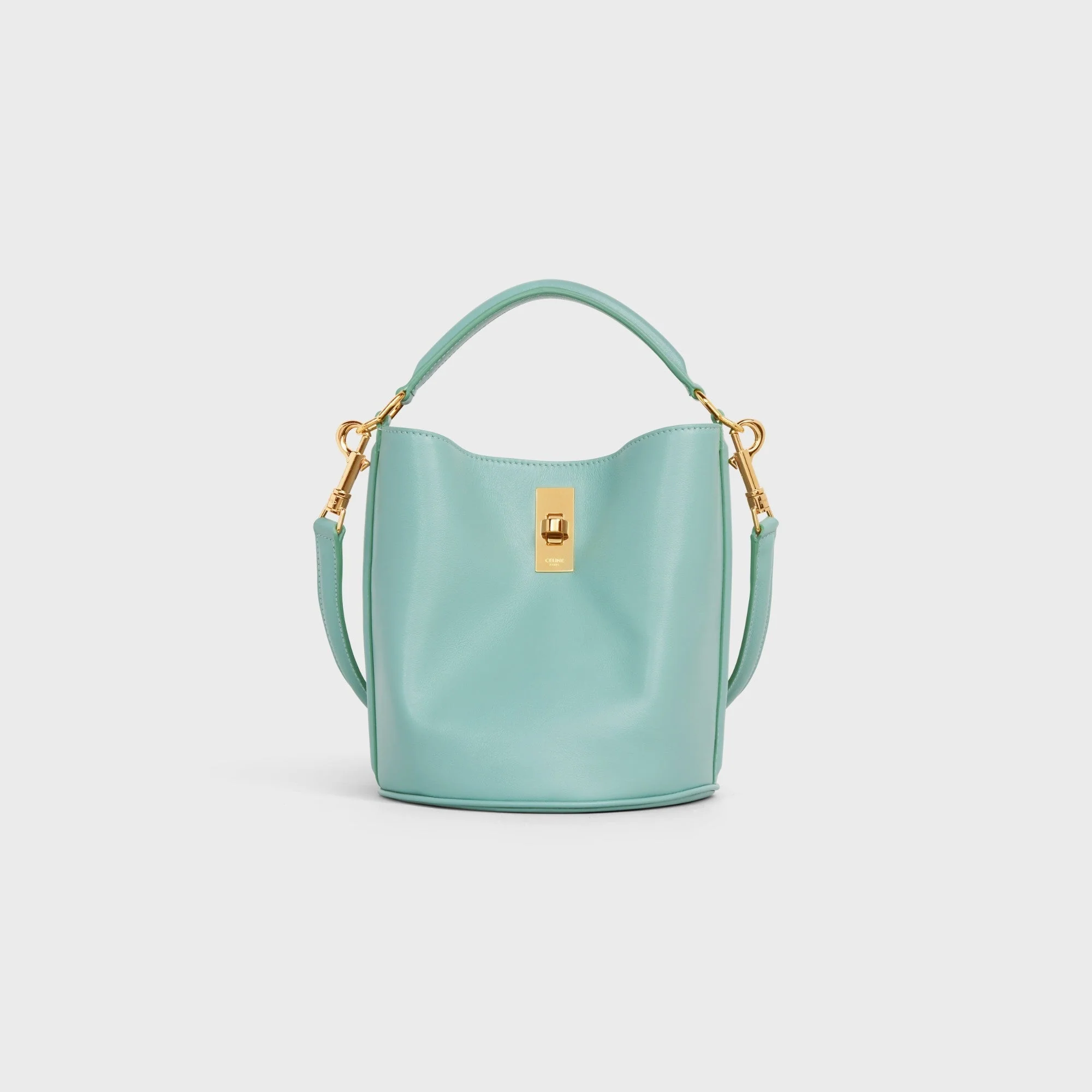 16 Soft Teen Bucket Smooth Calfskin - Ice Mint