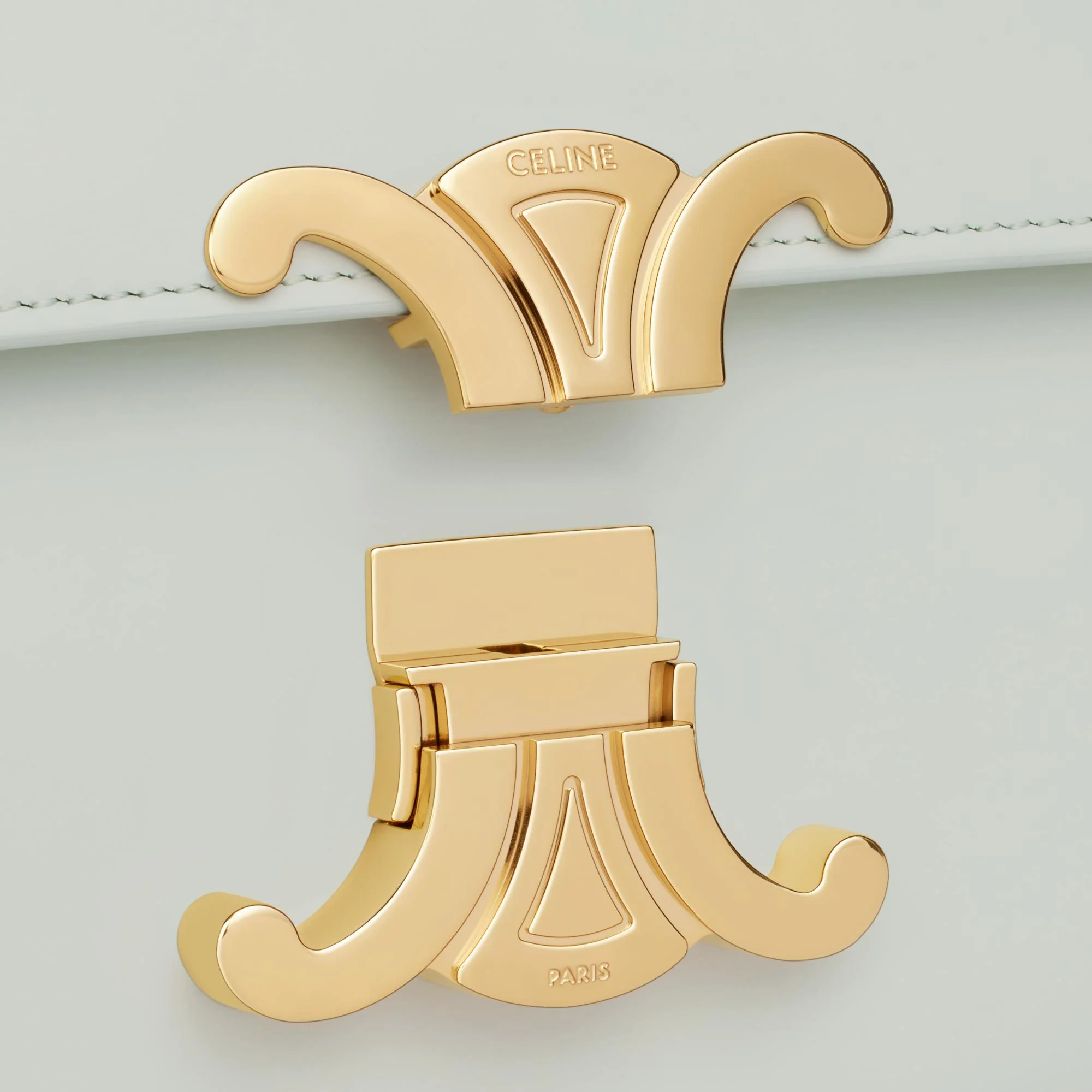 Claude Chain Shoulder Shiny Calfskin - Jade - Image 5