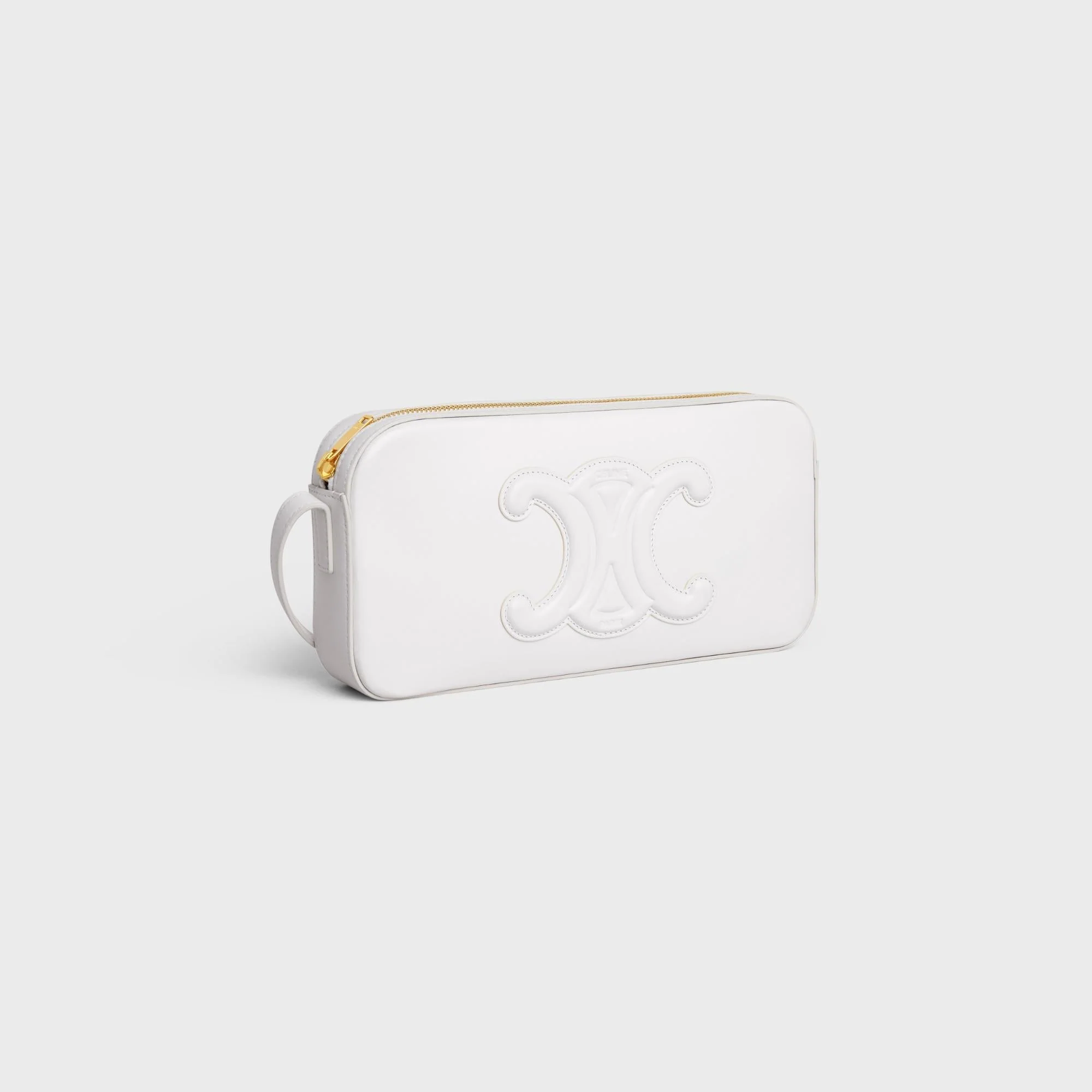 Cuir Triomphe Camera Shoulder Bag Smooth Calfskin - White - Image 2