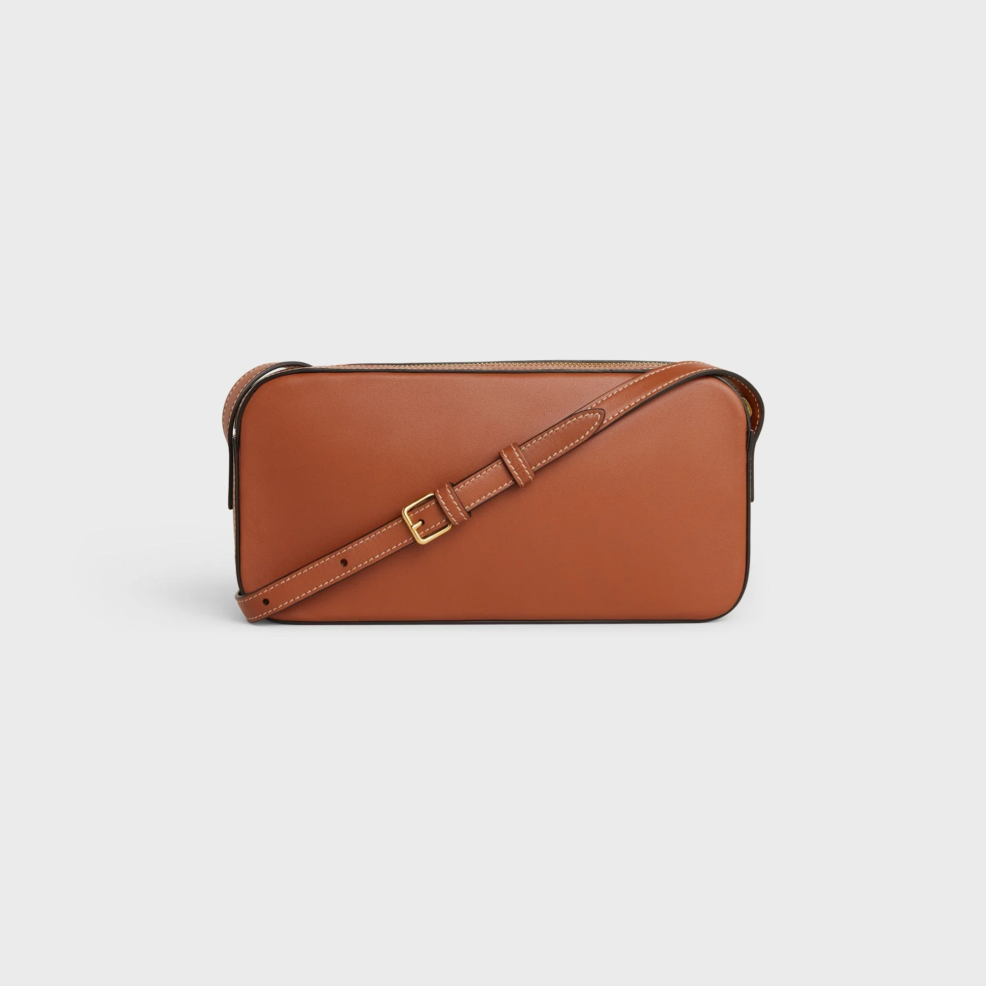Cuir Triomphe Camera Shoulder Bag Smooth Calfskin - Tan - Image 3