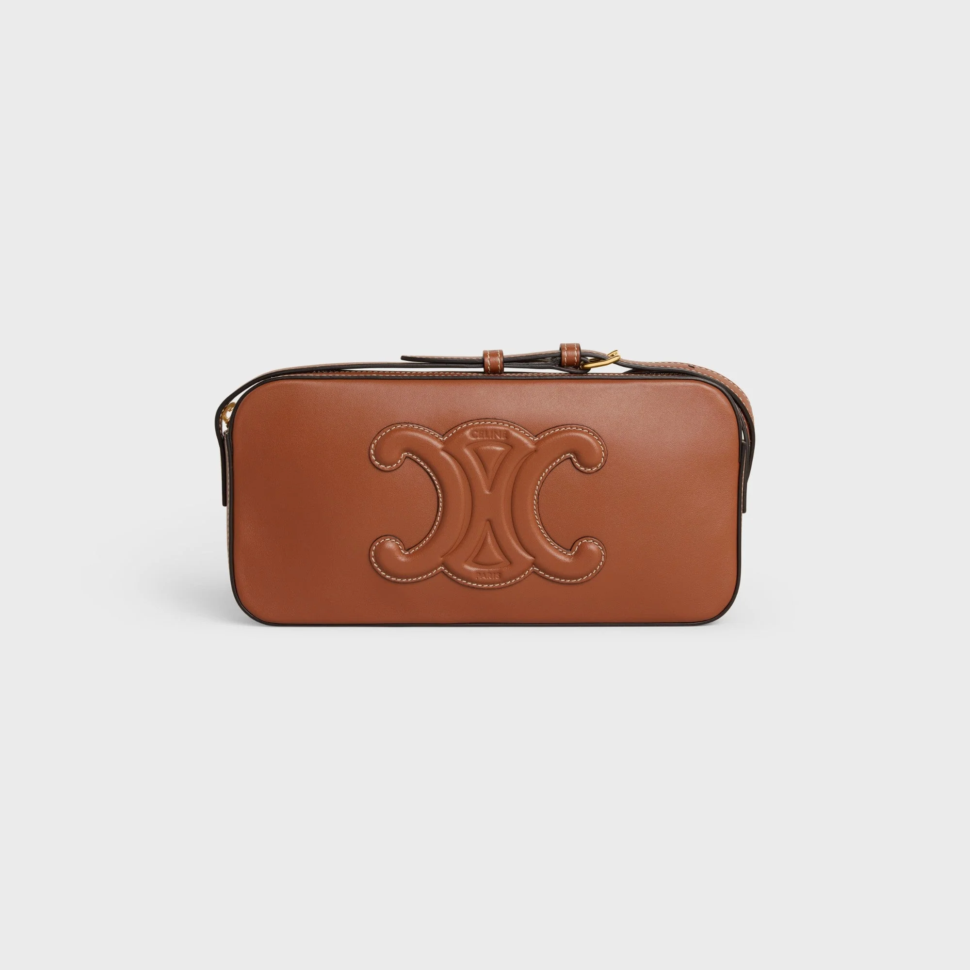 Cuir Triomphe Camera Shoulder Bag Smooth Calfskin - Tan - Image 5