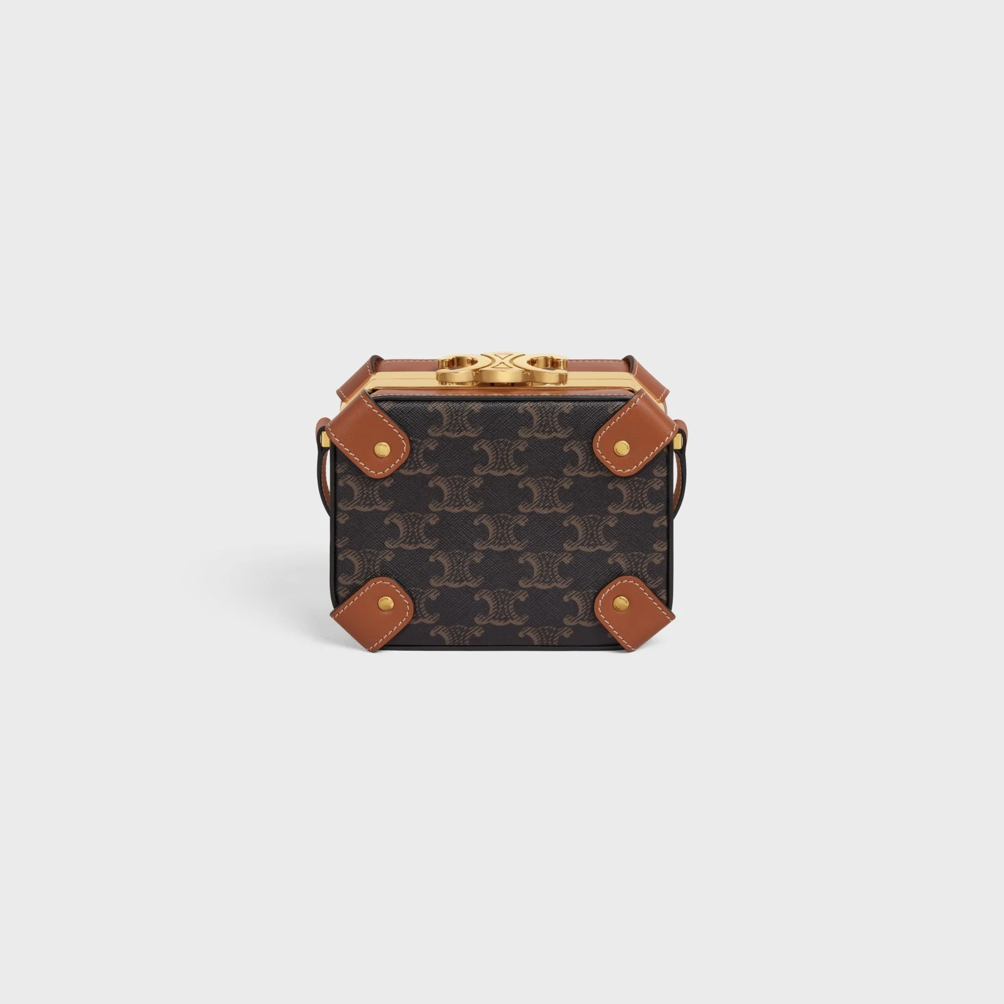 Triomphe Canvas Boite & Calfskin - Tan