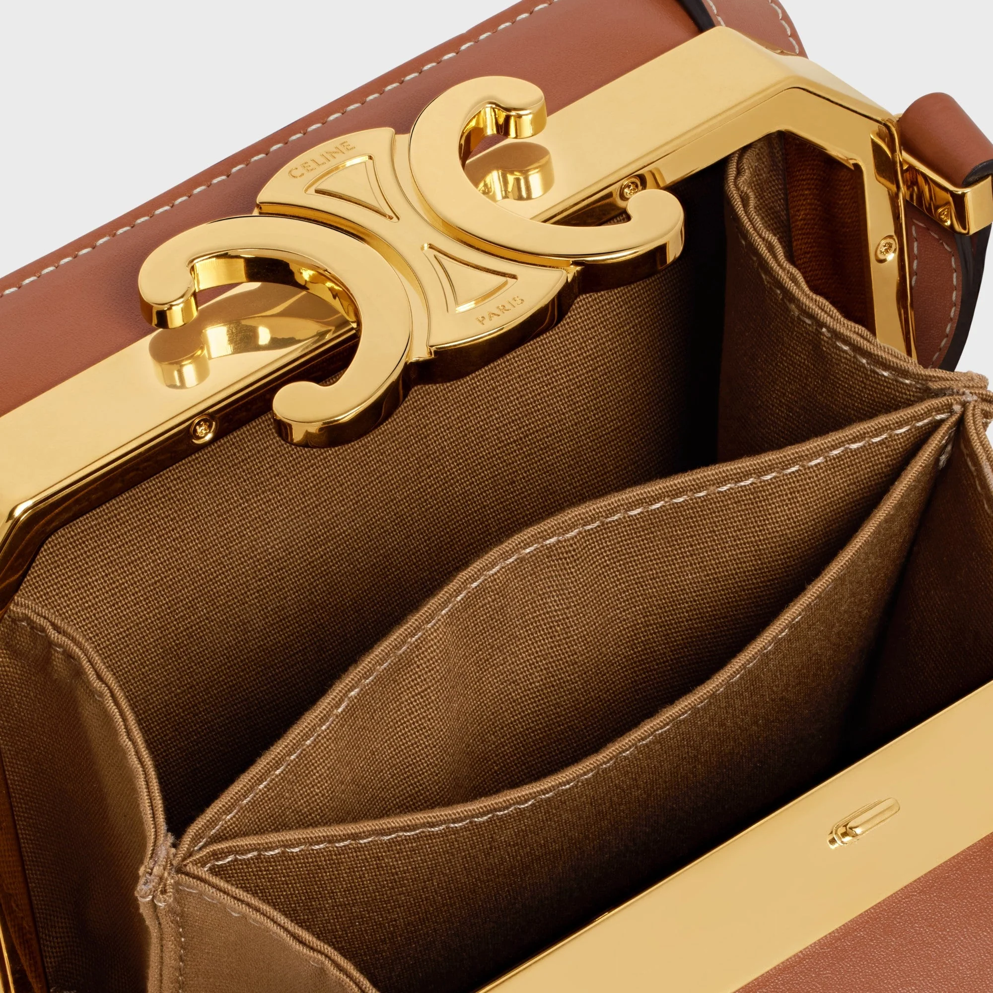 Triomphe Canvas Boite & Calfskin - Tan - Image 9