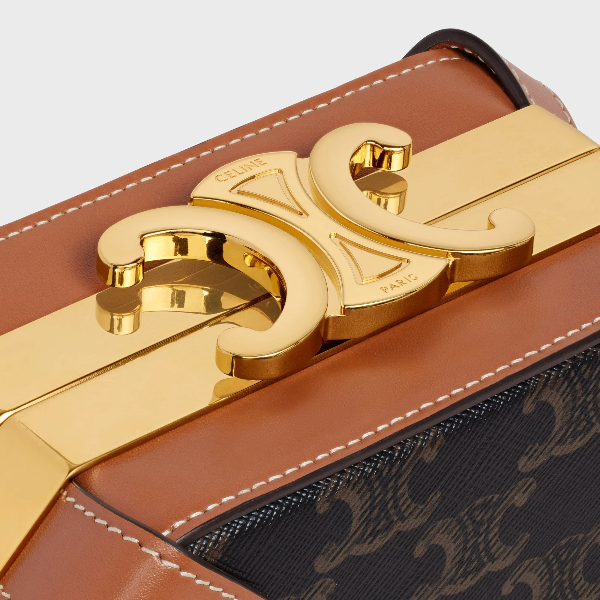 Triomphe Canvas Boite & Calfskin - Tan - Image 5