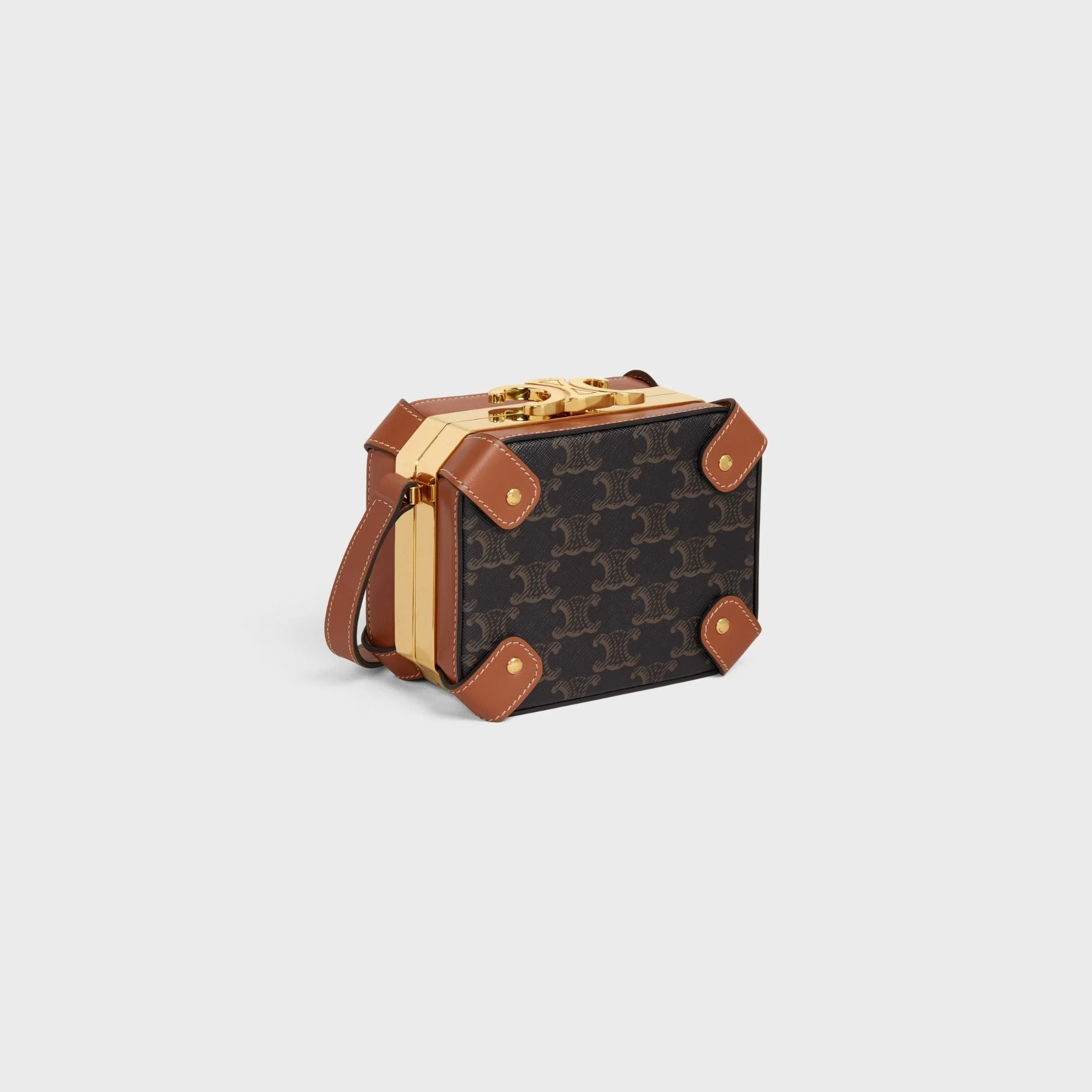 Triomphe Canvas Boite & Calfskin - Tan - Image 7