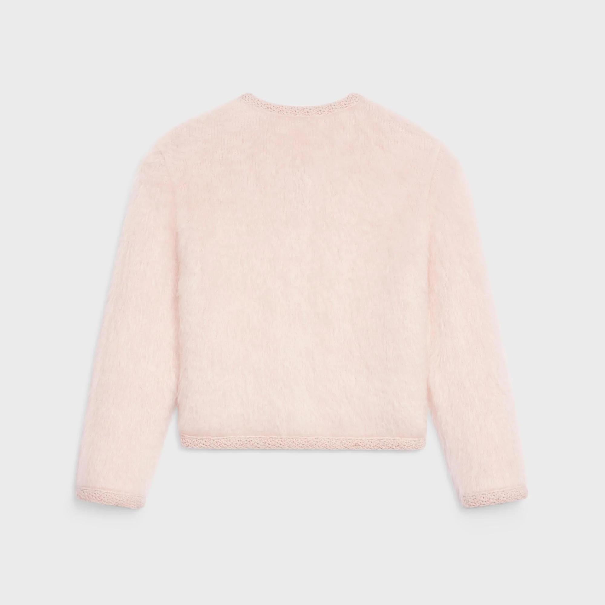 Cardigan Jacket Brushed Mohair - Rose Pale - Image 2