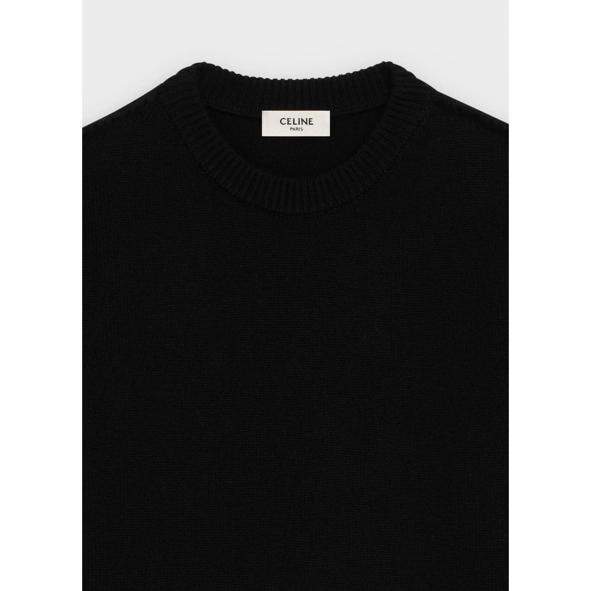 Pull Col Rond Iconic Cashmere - Black - Image 3