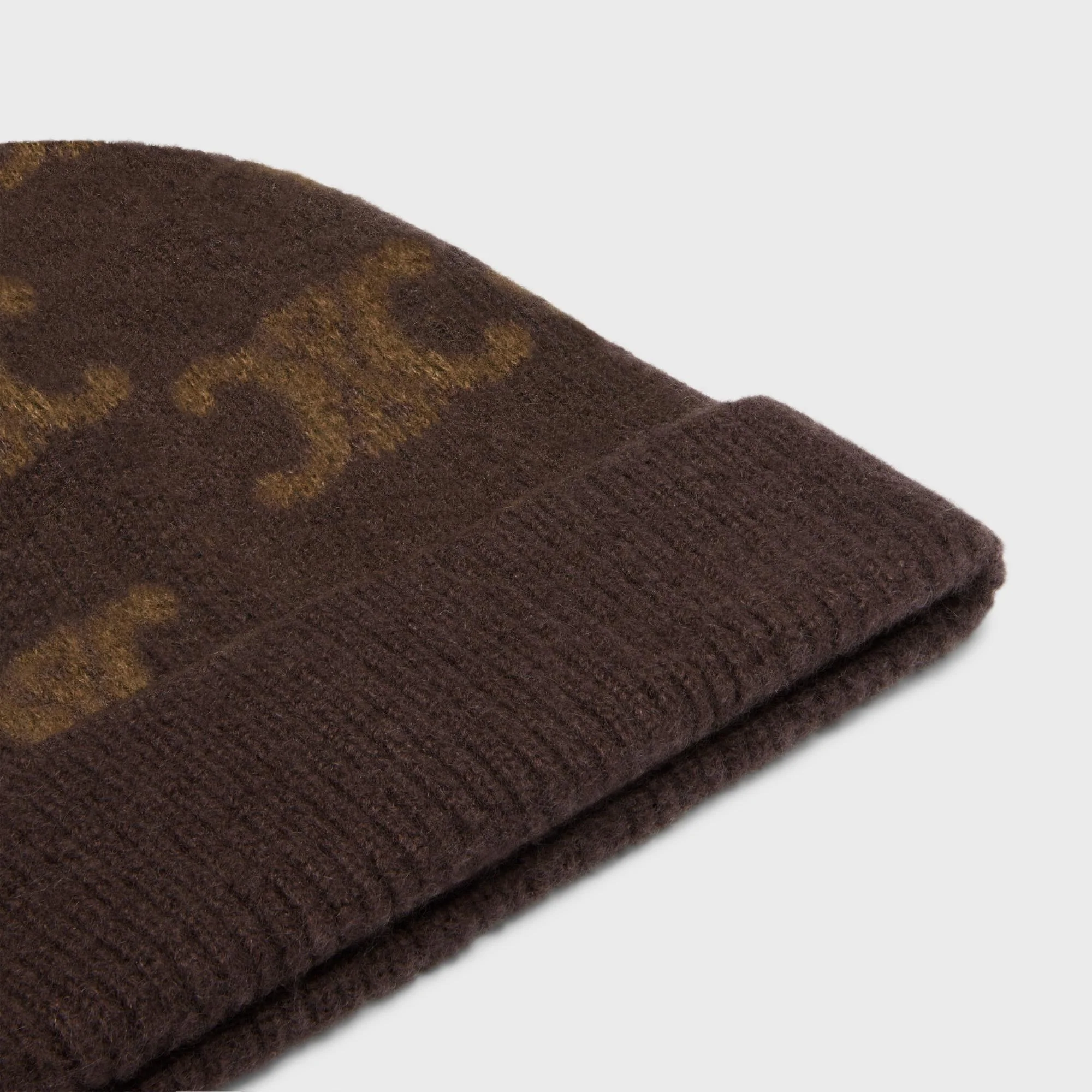 Beanie Monogramme Cashmere Bonnet Cachemire - Brown - Image 3