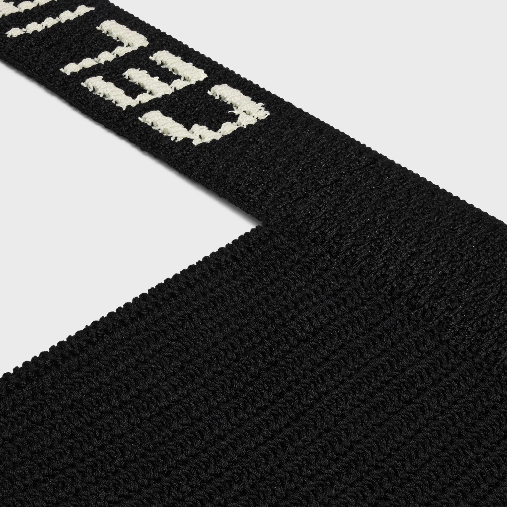 Celine Crochet Bag Sac Coton - Black / Ecru - Image 3