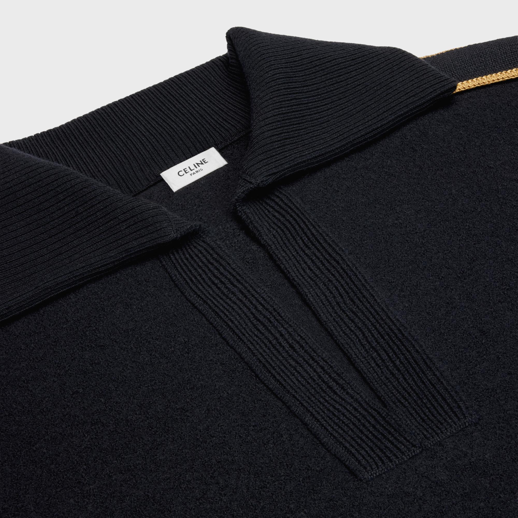 Knit Sweater Laine Militaire Vareuse - Navy - Image 3