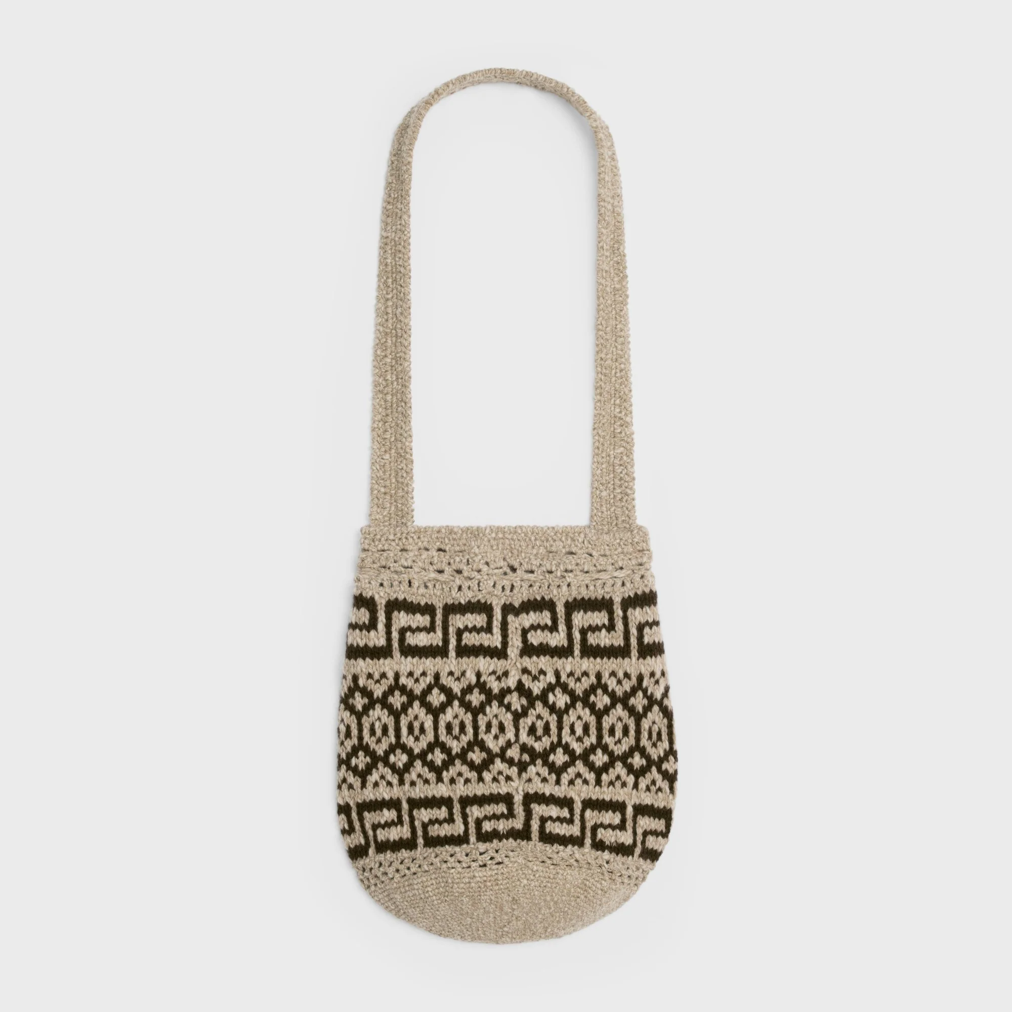 Sac Slub Fair Isle - Taupe - Image 2