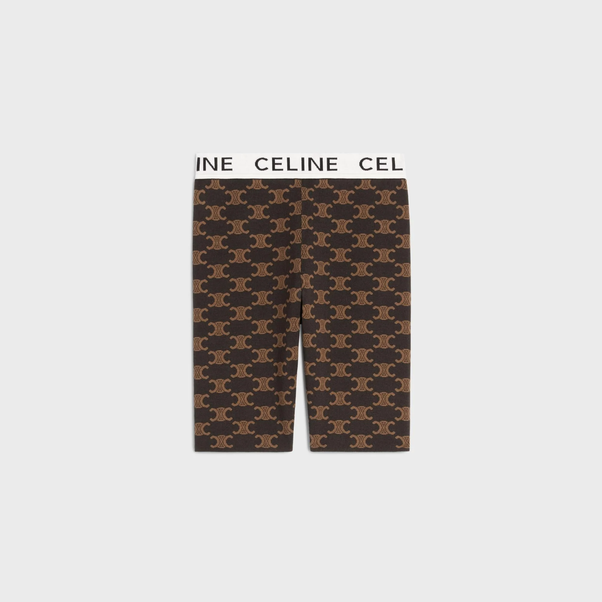 Cycliste Celine Coton Soie Monogramme - Brown