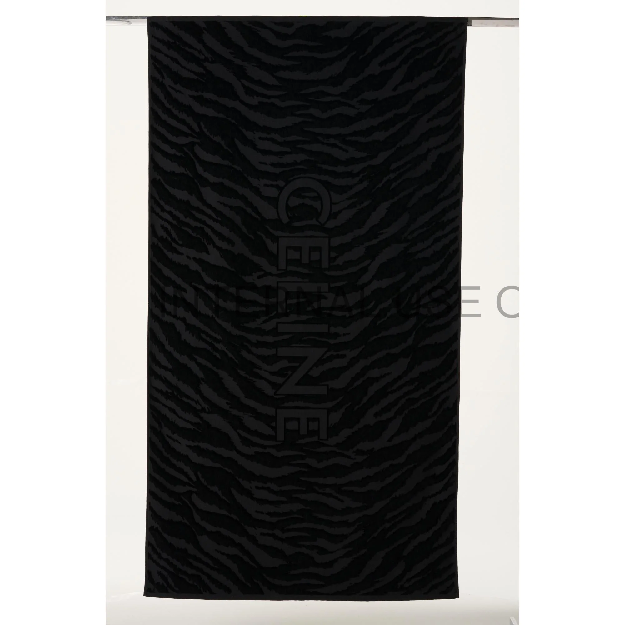 Beach Towel Coton Jacquard Tigre - Black - Image 4